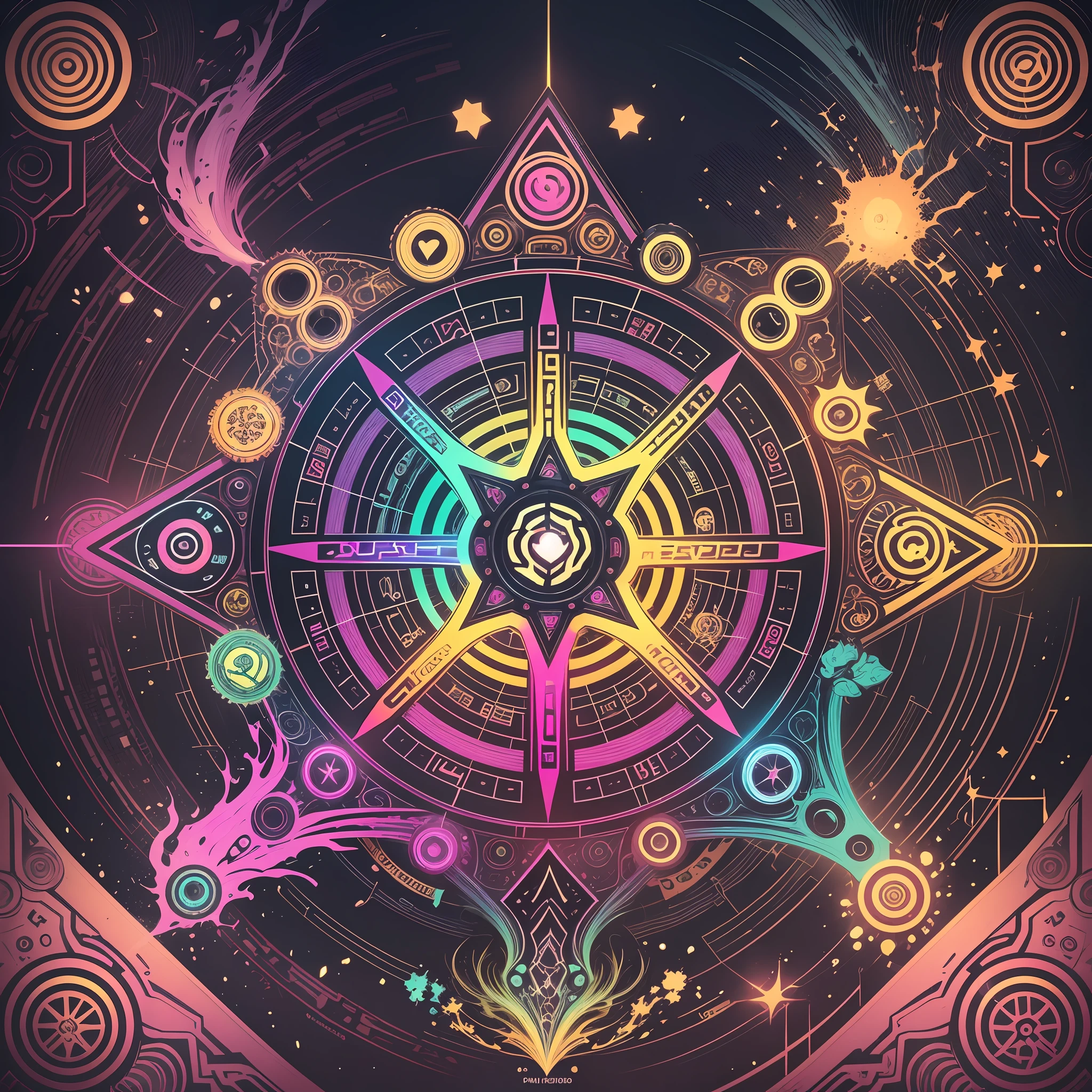 Create an engaging and inspiring logo that captures the essence and unique energy of Psytrance. Start by incorporating visual elements that are emblematic of this musical genre, as geometric patterns, fractais, psychedelic symbols or mandalas. These elements will help evoke the psychedelic and spiritual atmosphere of Psytrance.  Utilize uma paleta de cores vibrantes e intensas, com tons de neon, roxo, azul e verde, that are commonly associated with Psytrance. These colors will help convey the energy and vitality of the musical genre.  Incorporate music-related elements, como notas musicais, equalizadores, stylized speaker or headphone symbols. These elements will help highlight the connection to the music and identity of Psytrance.  Experiment with creative, stylized typography for the name or initials of the musical genre "Psytrance". Make sure the typography you choose conveys the unique vibe and psychedelic aesthetic of Psytrance.  Ao criar a logo, maintain the visual balance between the elements and make sure they are all harmoniously integrated. Look for a design that is visually appealing and conveys the energy and essence of Psytrance.  Remember that creating a detailed logo requires advanced graphic design skills. If necessary, consider seeking the assistance of a professional designer who specializes in logo design to ensure a high-quality result that adequately represents Psytrance music --auto --s2