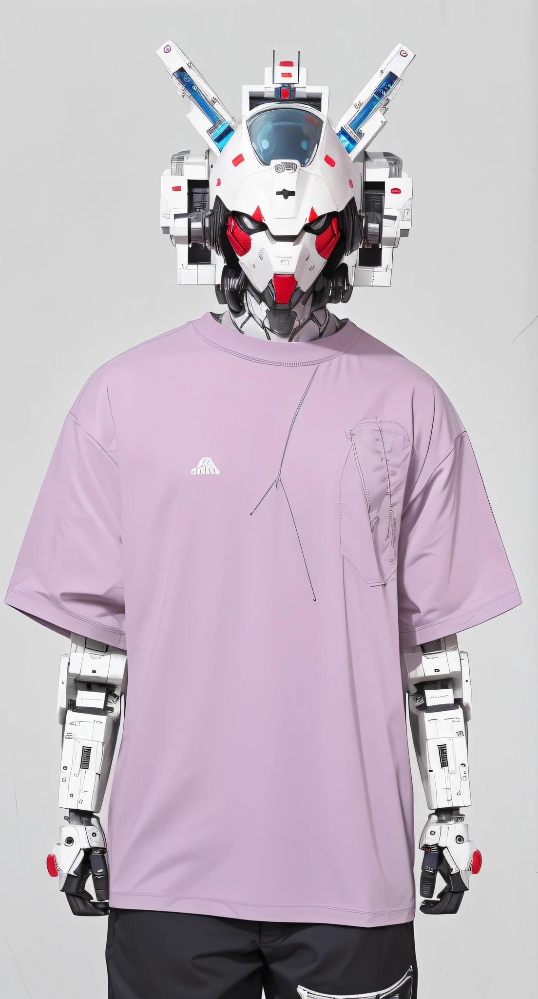 arafed image of a t - shirt with a robot on it, ethereal and mecha theme, overwatch design, combat mech clothes, cybertech wear, overdetailed, overwatch inspired, muted cyberpunk style, mecha inspired, cyberpunk streetwear, abduzeedo, clothing concept, futuristic clothing and helmet, overdetalized, wearing cyberpunk streetwear, cool mecha style