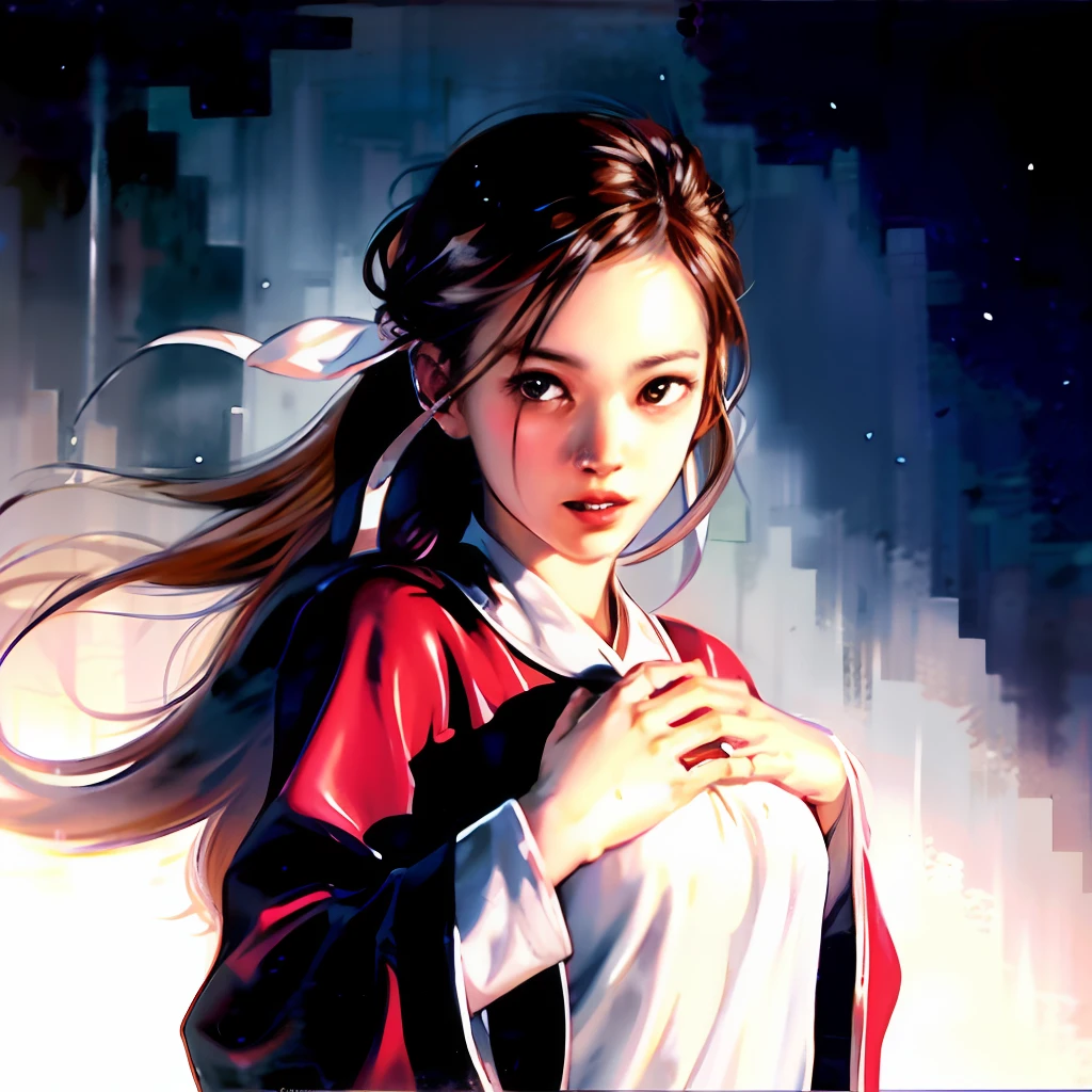 （best qualityer、exquisite：1.2）、超高分辨率、realisticlying、forward light、The details are complex、Exquisite details、The texture is exquisite、1 young girl（rosette）、alone、、、（年轻、Absolutely lovely、）、face highlight、plumw、detail in face、white skinned、silber hair、pony tails、braidedhair、Observe the audience、largeeyes、Silk robes、（hollow pattern、white colors、、silkouette）、耳Nipple Ring、little breast、slimfigure、Professional lighting、photon maping、Radio City、physically-based renderingt、（Pull up the skirt、White lace panties visible）、Exposed flesh on the chest、Stick out your tongue