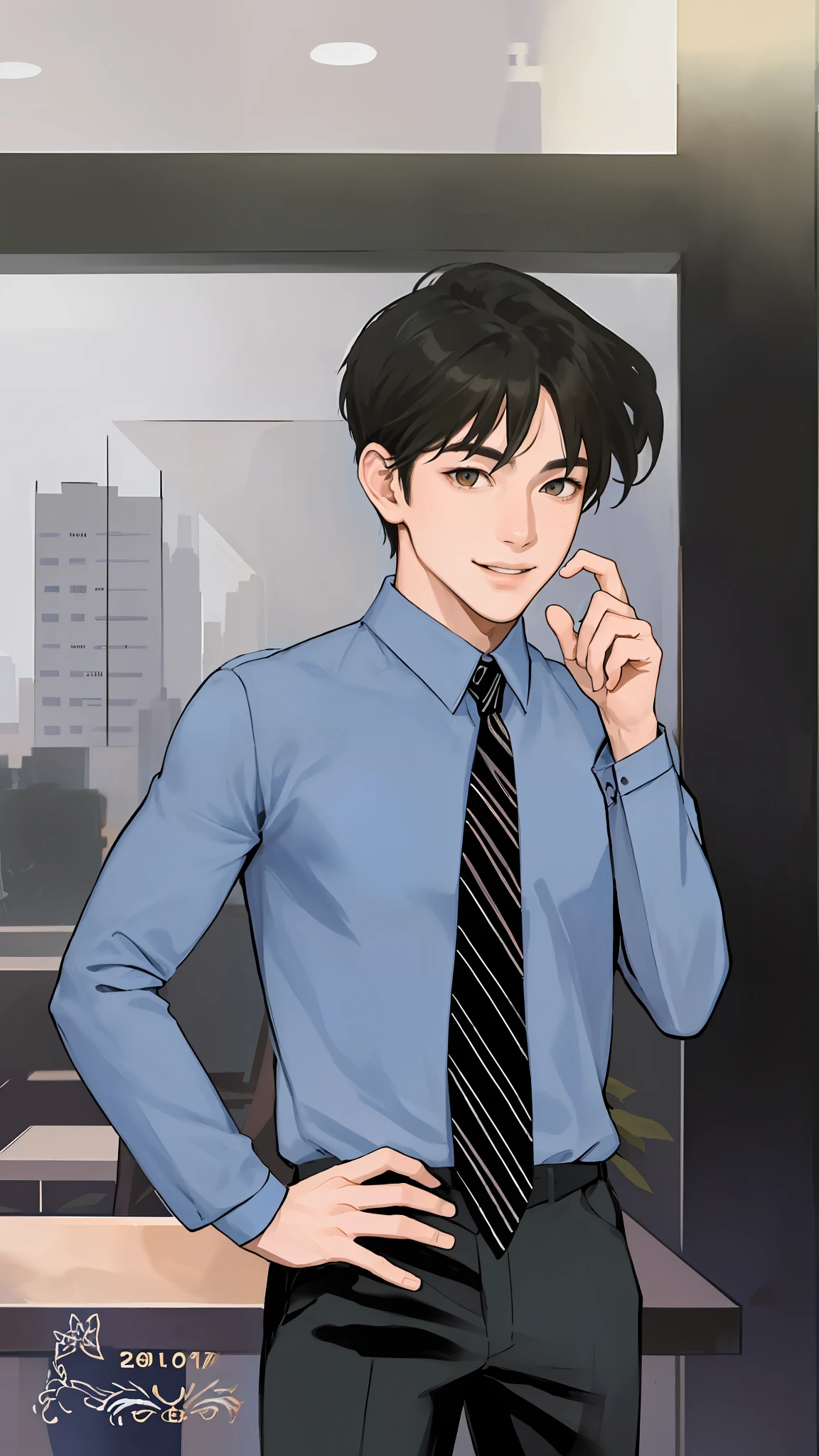 masterpiece, best quality, realistic, 1man, male focus, tall muscular, handsome, smile, closed mouth, suit, portrait, extremely detailed face, autumn,fruits