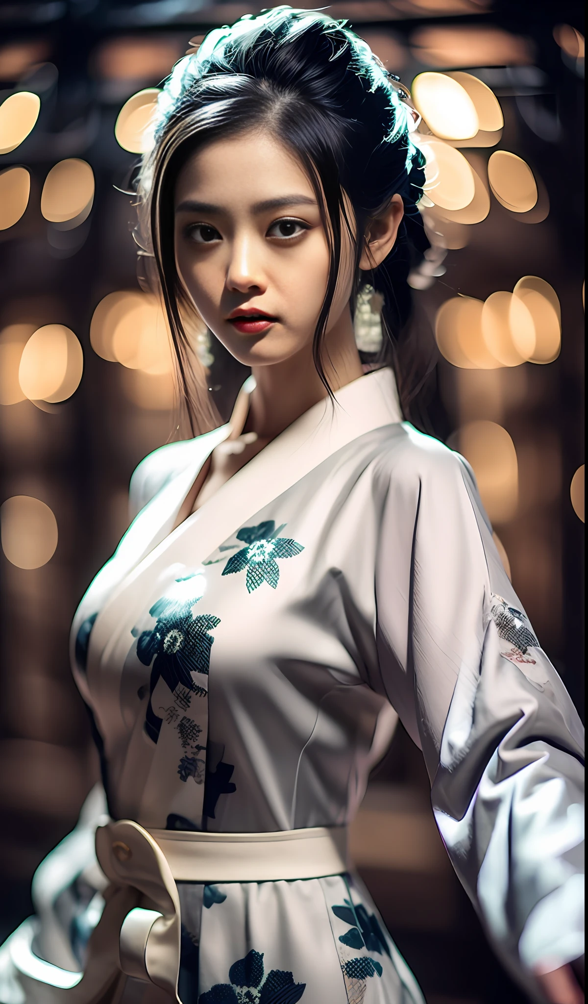 best quality, master, highres, wuxia 1girl, china dress, super Beautiful face, super beautiful eye, Super beautiful hair Super beautiful face,Super beautiful eyes,Super beautiful hair,Angry eyes,Brown pupils