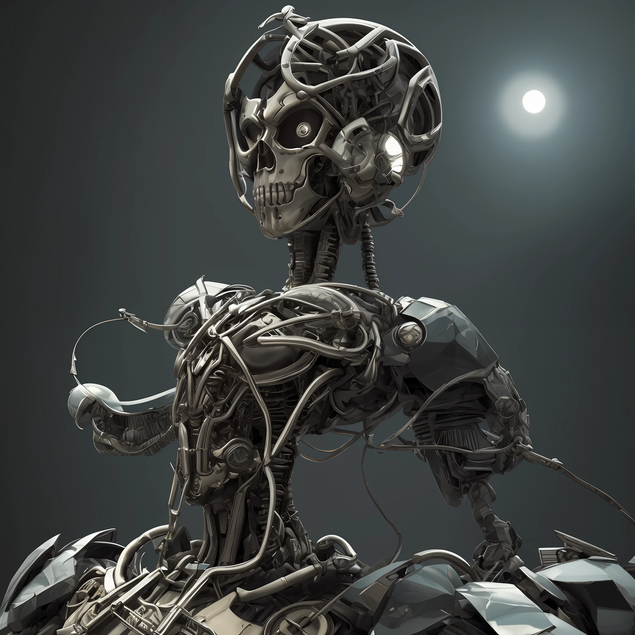 (best quality, detailed, dark art)+[gothic:1.2+(cyberpunk:0.9+diamonds:0.8)+(skull:1.2+diamonds:0.8)], with a surreal and unique mix of elements,(generated with Stable Diffusion AI model.