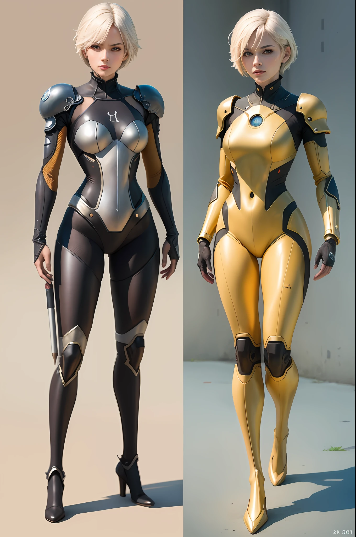 (masterpiece, best quality, high definition, 8k), realistic 2b, full body, complete suits,, front view, simple background