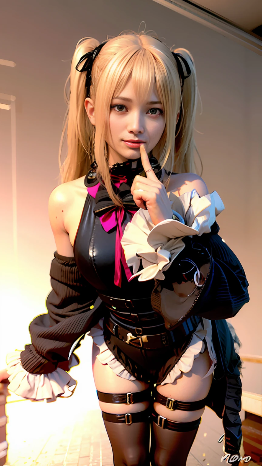 Blonde woman posing for photo in black and white, Anime girl cosplay, cosplay of a catboy! maid! dress, Anime cosplay, cosplay, anime girl in a maid costume, cosplay foto, Maid outfit, twintails white_mitts, misa amane *, full-cosplay, misa amane, marisa kirisame, Loli， dollfie dream, render of a cute 3d anime girl, photorealistic anime girl rendering, Surrealism female students, anime styled 3d, yayoi kasuma, 3d anime girl, 3 d anime realistic, Realistic young anime girl