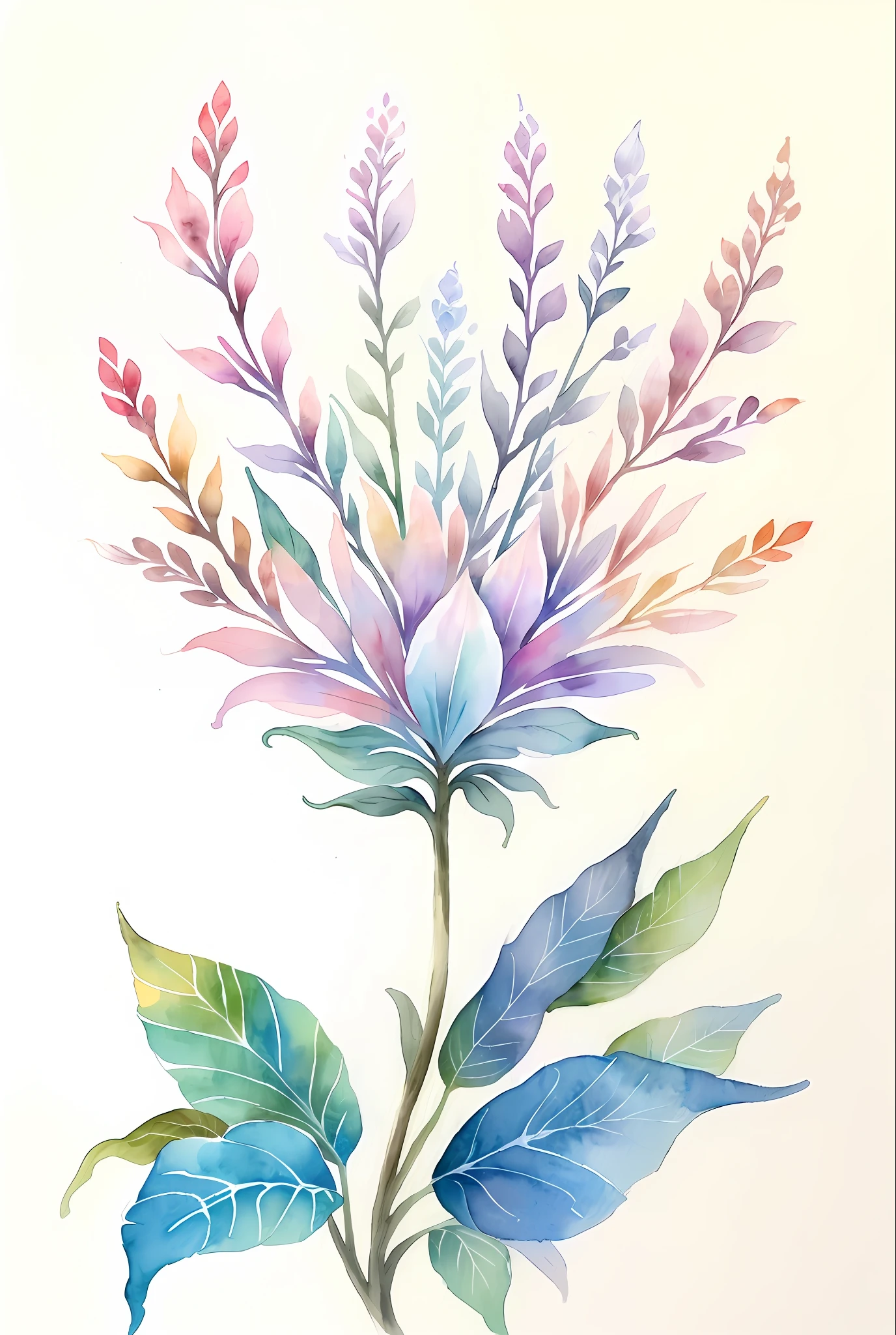 ( acuarela \(Medio\), dibujo, hermosa flor de .