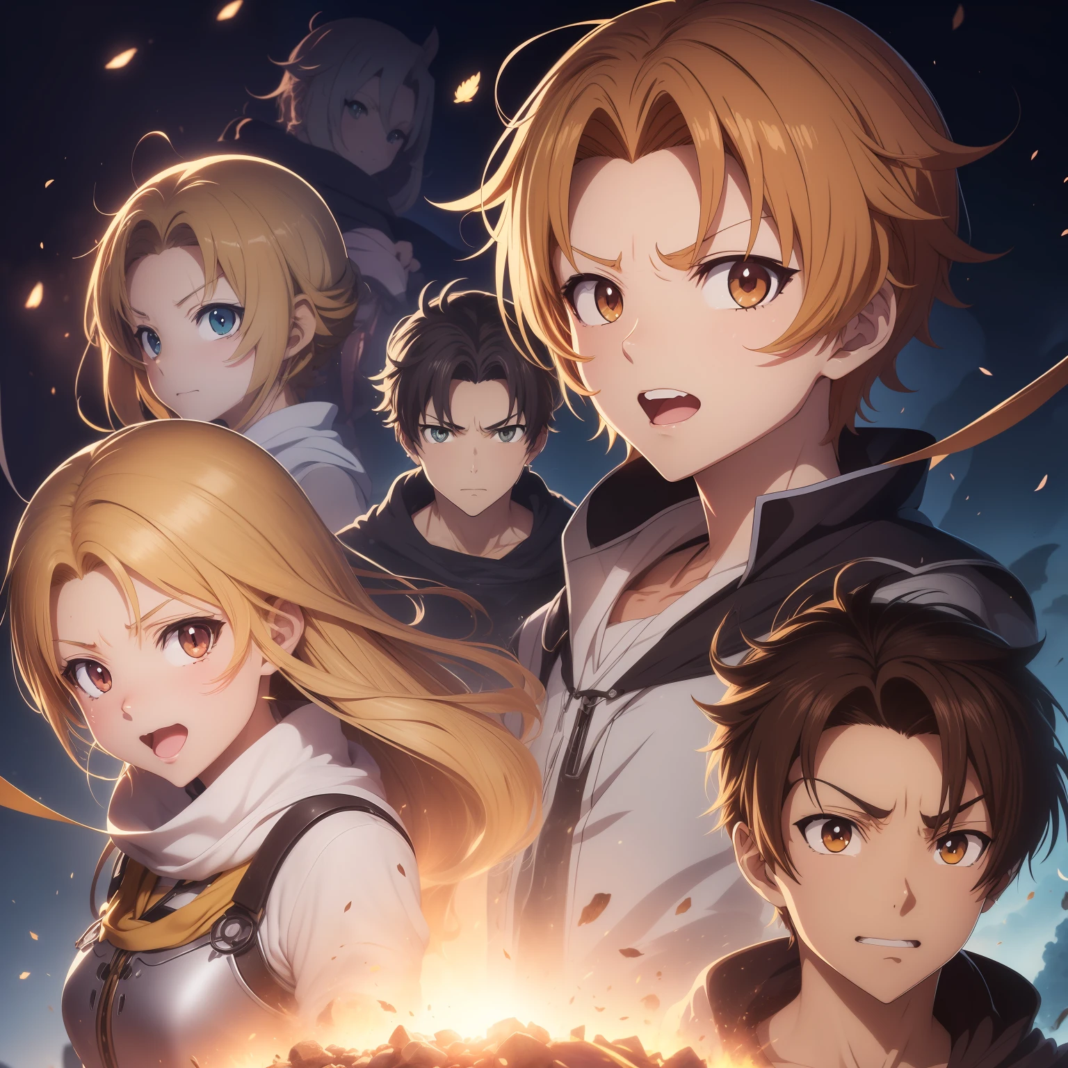 (((Rudeus))),((Obra-prima do anime))), Concentrando Magia roxa lilas indigo, vortex, espiral, triangulation , particuls, (sentado), 1 garoto, ((sozinho)), ambiente de fantasia, (((anime cara de raiva))), ((((vista frontal)))), ((anatomicamente correto))