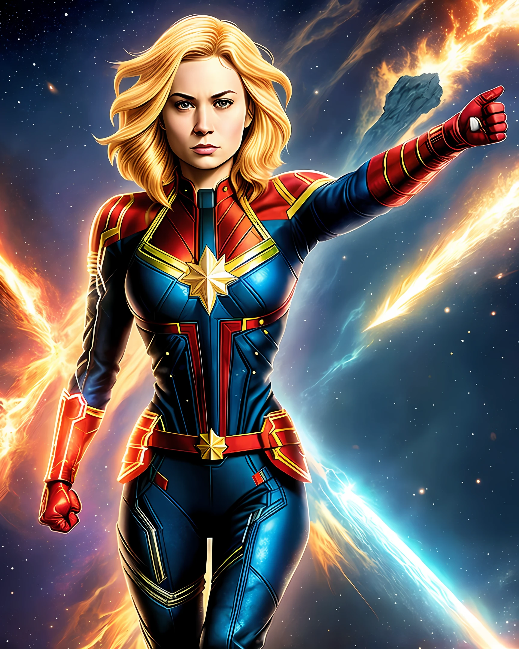 Captain Marvel naked