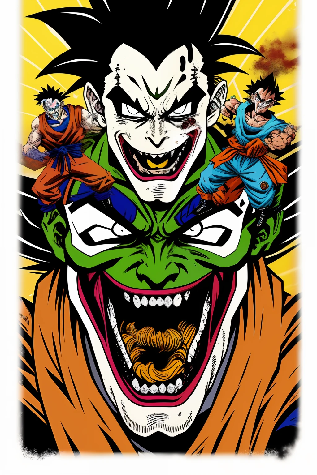 Coringa zombie,com poderes do Goku.