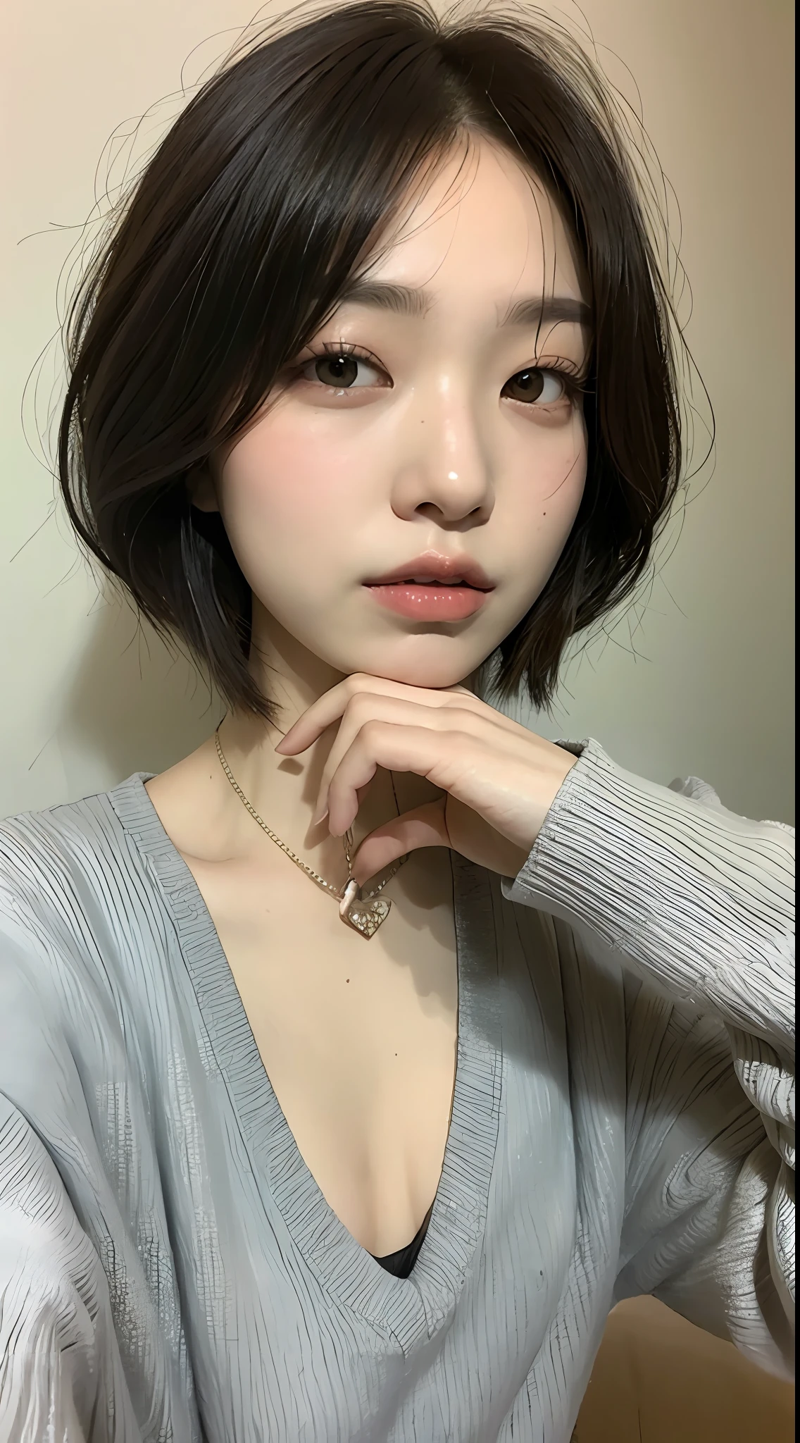 with short hair