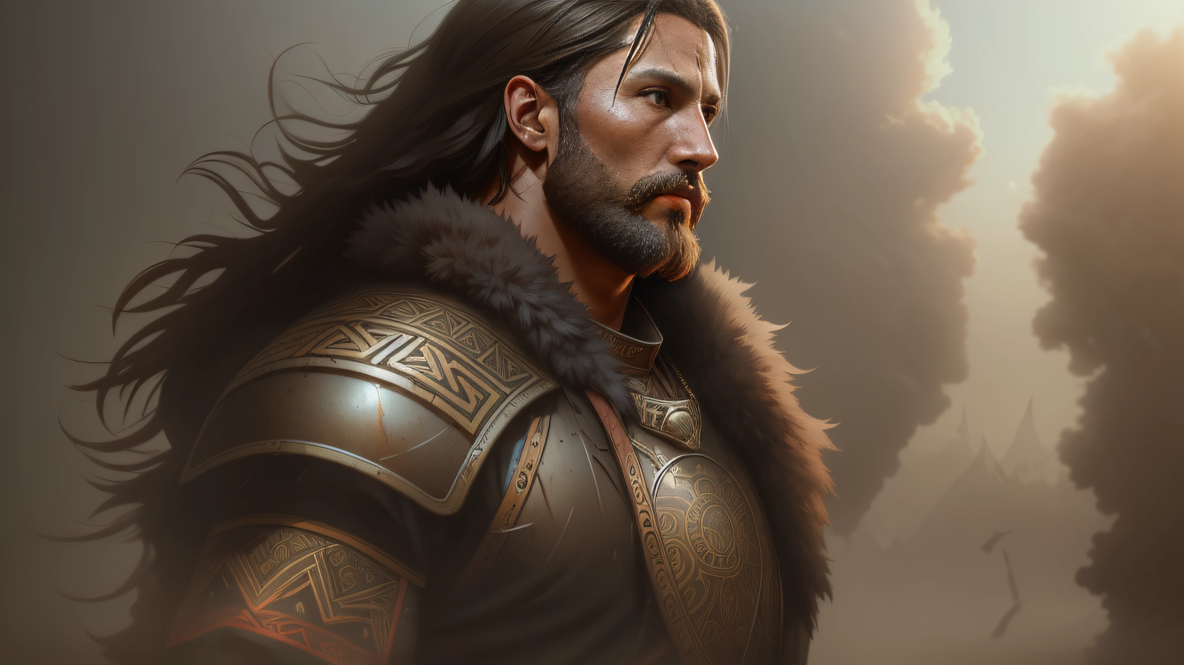 warrior with sword in hand, detailed face, detailed body, detailed eyes, awesome shadow, realistic photo, 8k, realistic d&d illustration --auto