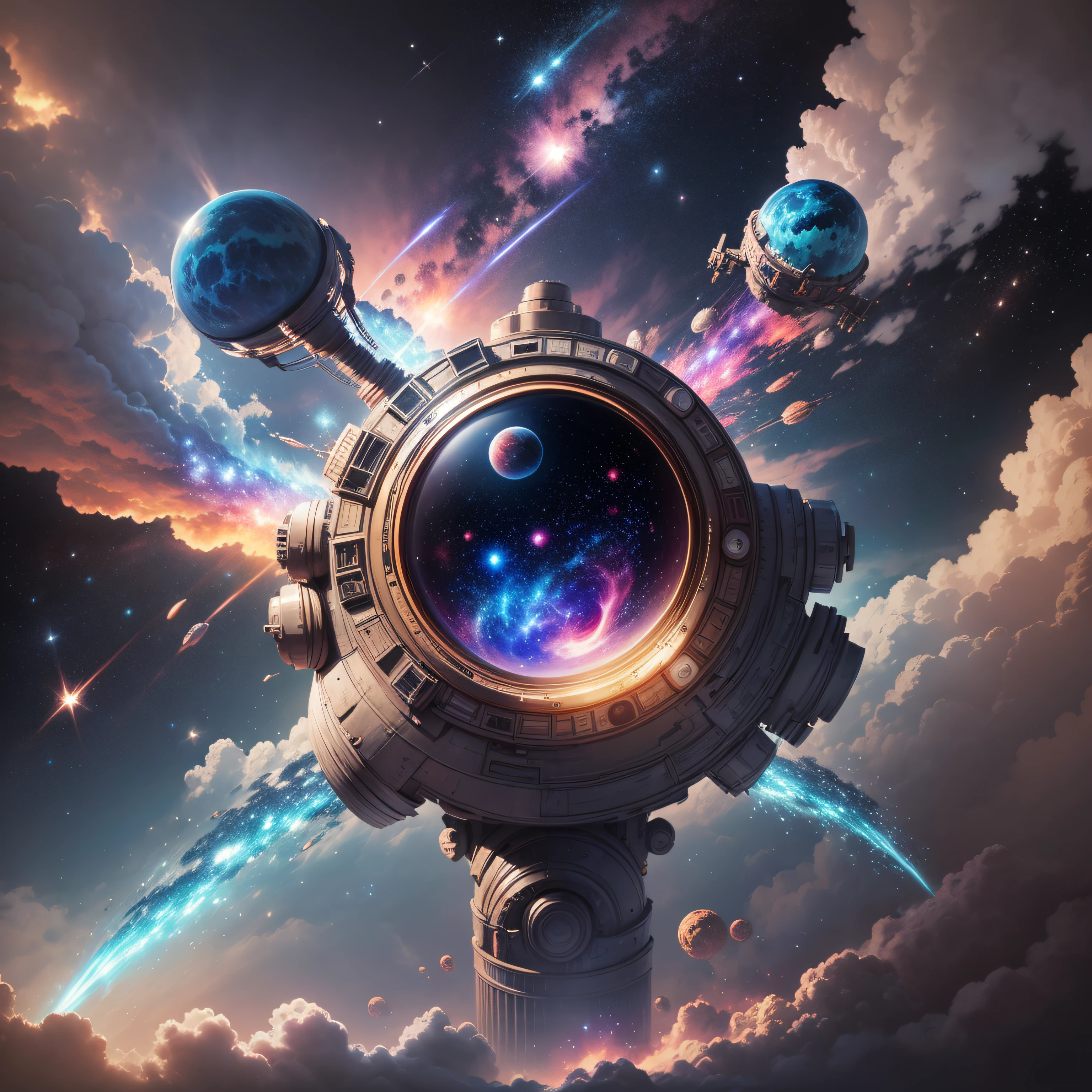 outer space, surreal space, Nebulosa do Cosmos, Epic lost in space, Fantasia De Alta Qualidade Foto Stock --auto