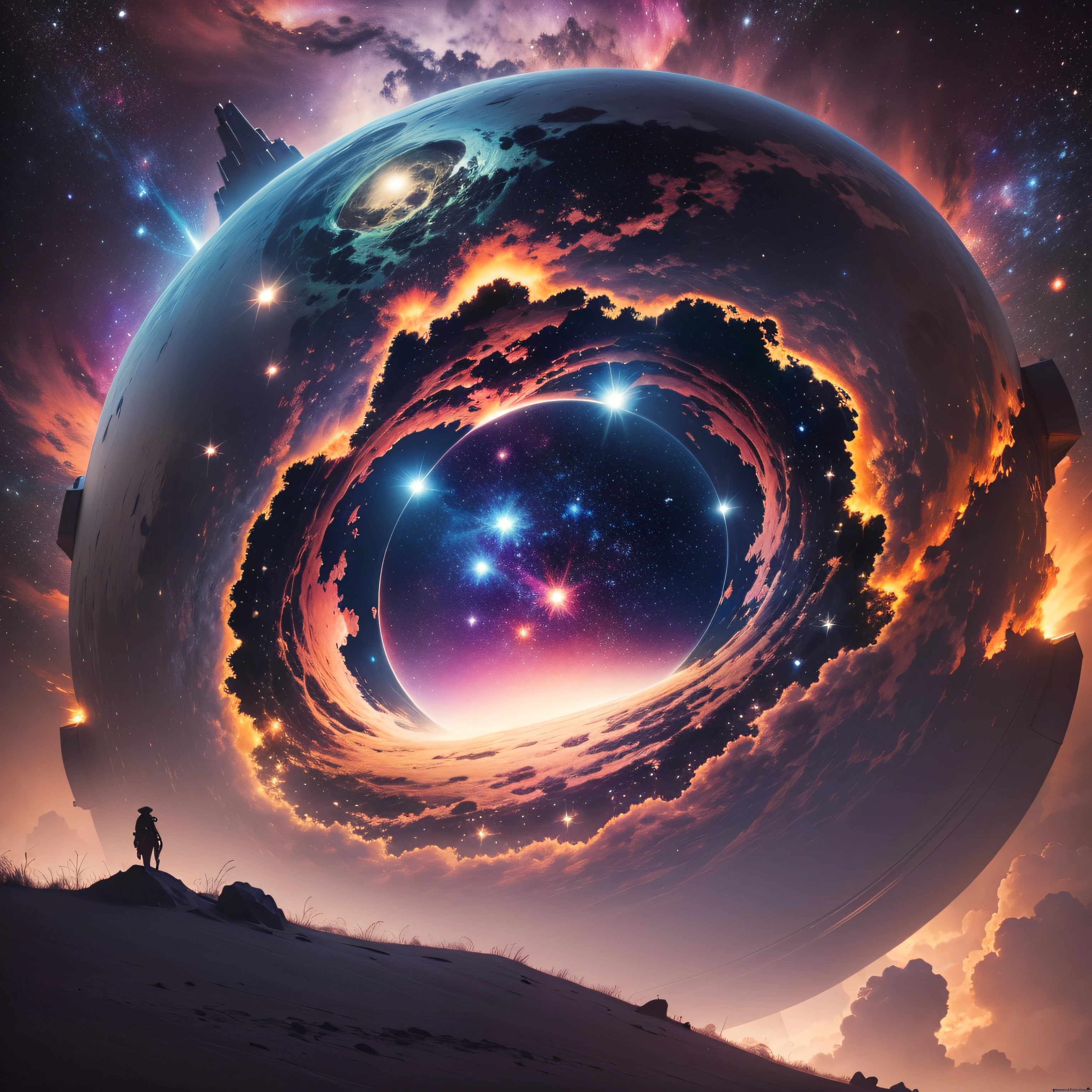 outer space, surreal space, Nebulosa do Cosmos, Epic lost in space, Fantasia De Alta Qualidade Foto Stock --auto