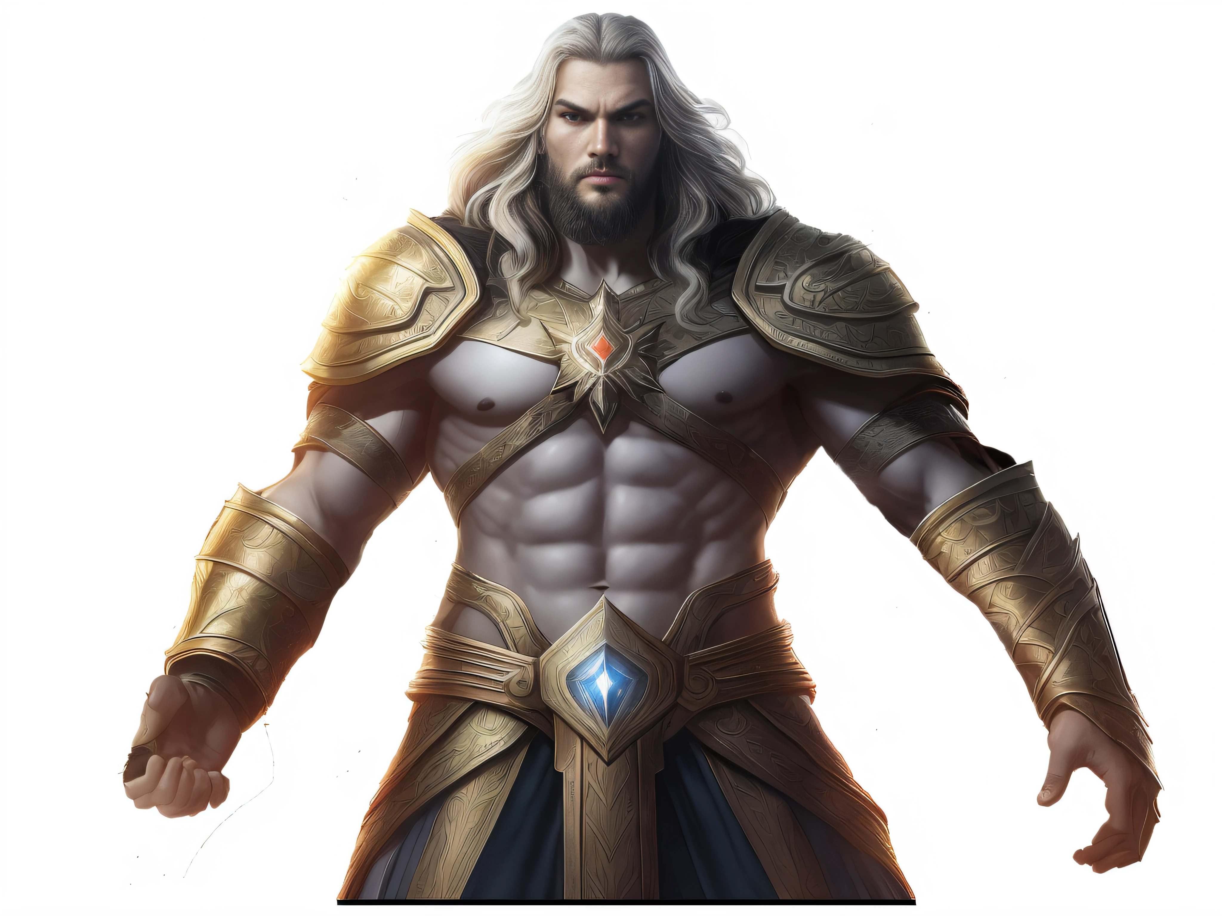 um close up de um homem com uma espada e armadura, Asgardiano, Arthas Menethil, Henry Cavill como Arthas Menethil, jason momoa as assyrian, Retrato pintado de Zeus acidentado, Arthas, Arsen Lupin como um paladino, Furioso Deus Zeus, Um enorme deus gigante celestial, picture of a male cleric --auto