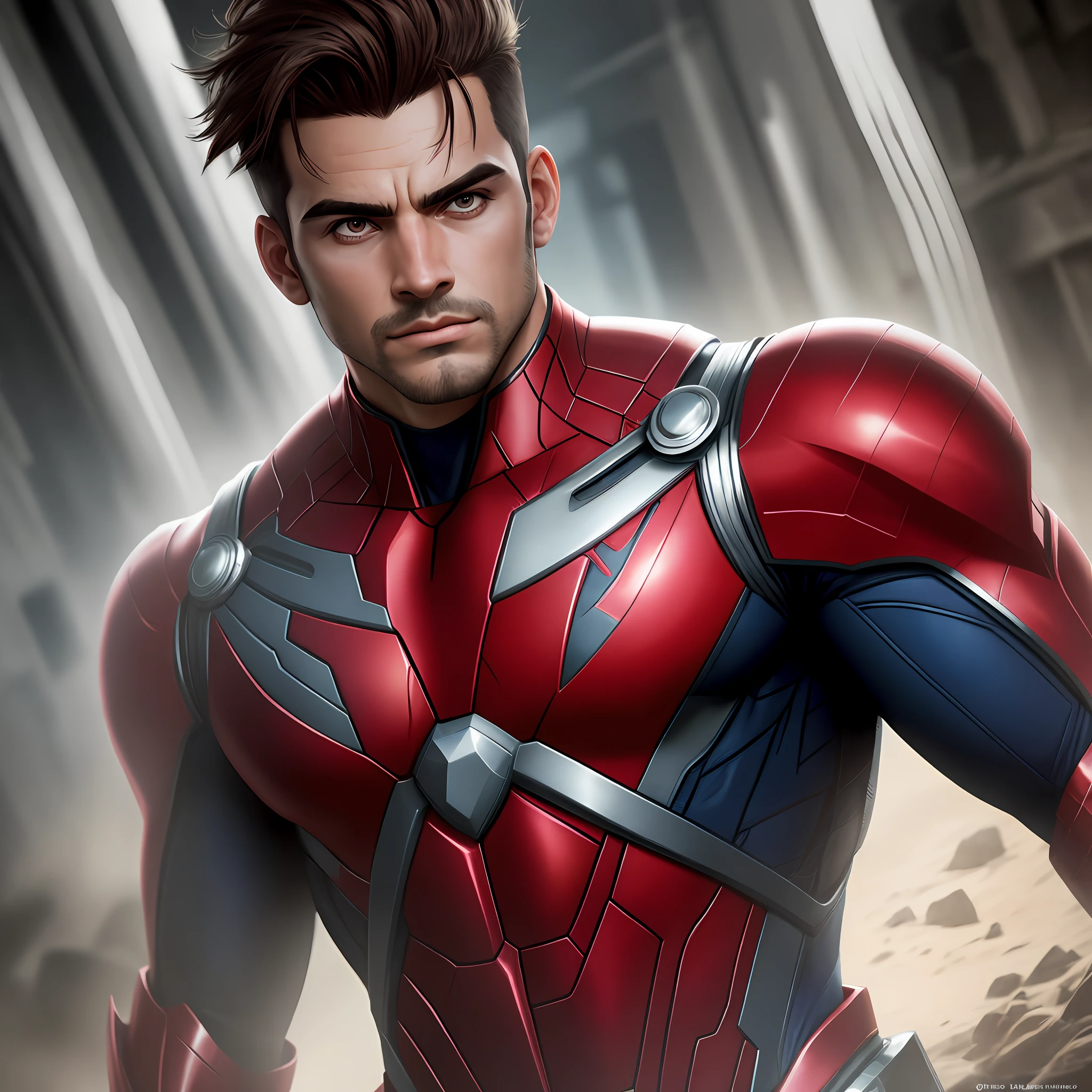 Garotinho, 6 anos, moreno, cabelo raspado ,como Homem aranha 8k, alta resolução, rosto detalhado, escudo detalhado, olhos detalhados, traje detalhado, estilo Marvel e DC, hiper-realista, + Film shooting + dynamic compositing, incrivelmente detalhado, clear, detalhado + detalhes soberbos + noite com luz + perfeccionismo + realismo premiado