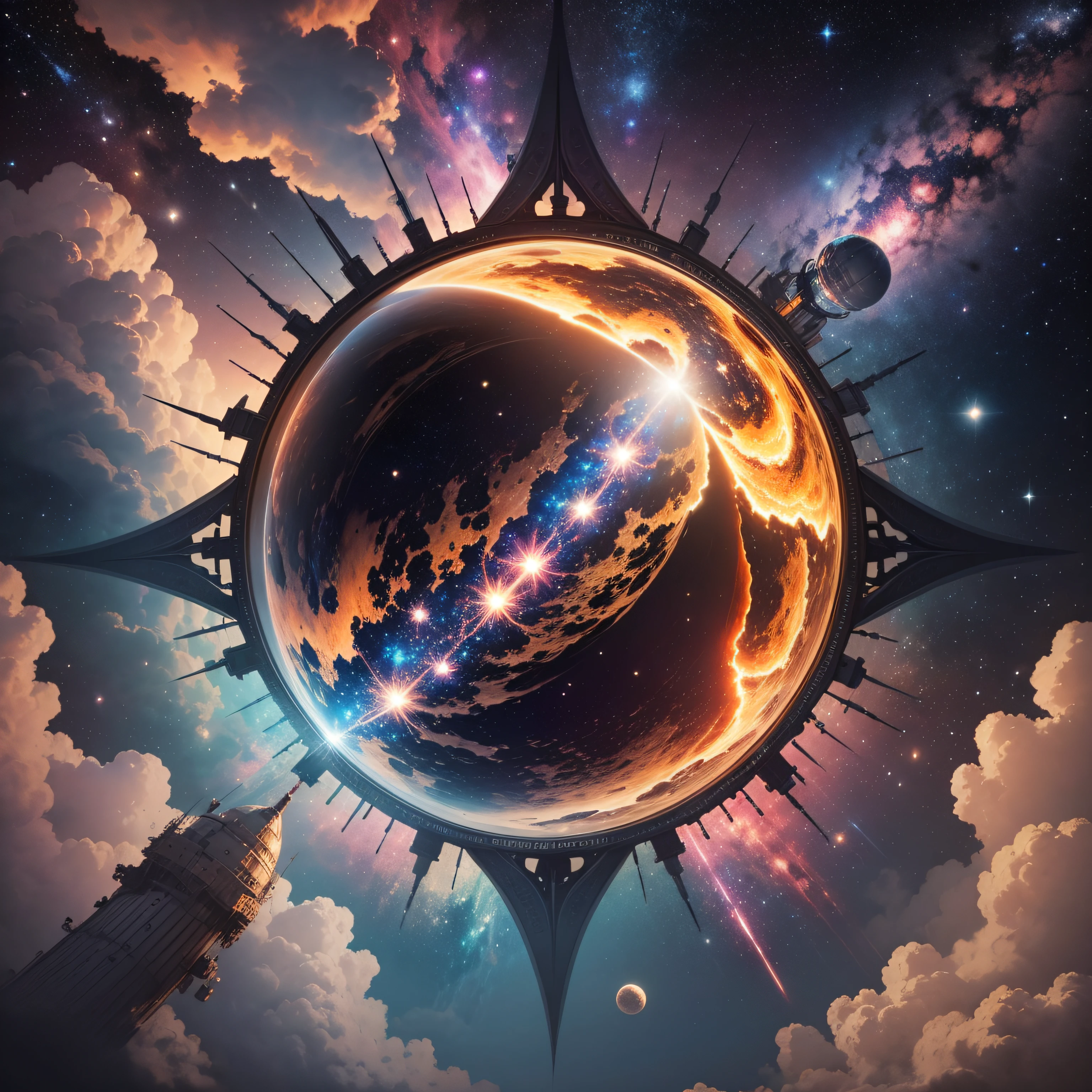 outer space, surreal space, Nebulosa do Cosmos, Epic lost in space, Fantasia De Alta Qualidade Foto Stock --auto