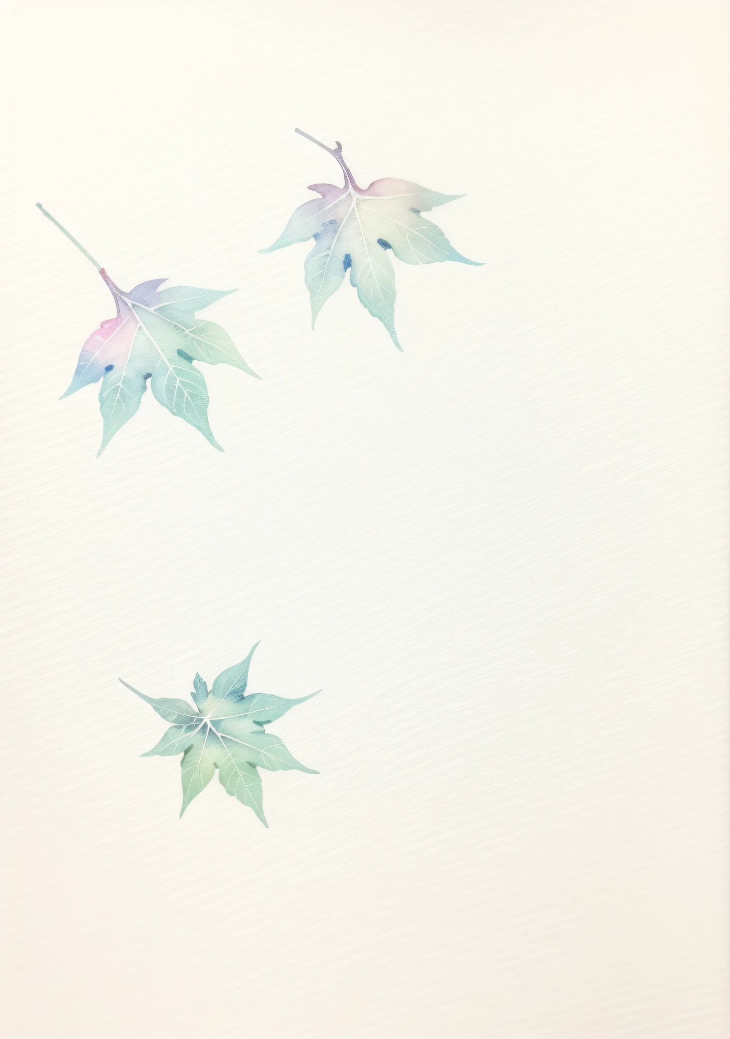 Red maple leaf watercolor style --auto