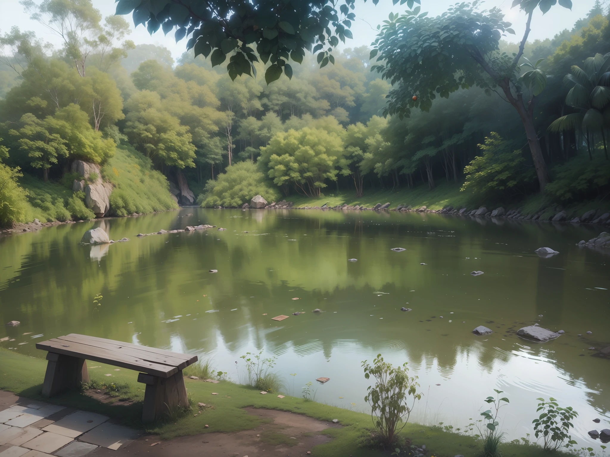 Estilo quase realista, pintura colorida, 8k