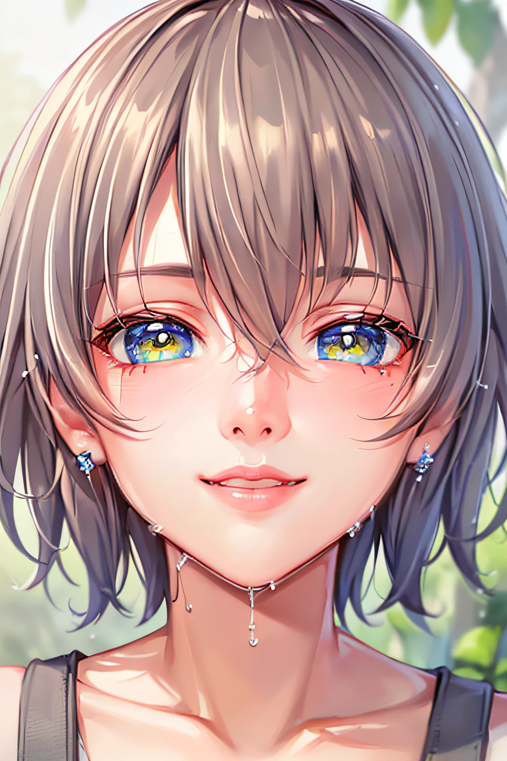 (ultra high res,photorealistic,realistic,best quality,photo-realistic), (((high detailed skin,visible pores))),(real person,photograph), ((mix4)), (8k, raw photo, best quality, masterpiece),photon mapping, radiosity, physically-based rendering,automatic white balance ,mastoid process
(1girl),(face close-up,seductive smile,moist lips,short hair:1.35), (blush|cute and playful|adorable|skinny|thick bangs|beauty|18 years old|childish looks|under 18 years old),(small breasts: 1.5),(looking at viewer:1.5),(irises and pupils are rounded,the pupil reflects the surroundings,eyes are not the same size:1.2), (skinny:1.6),