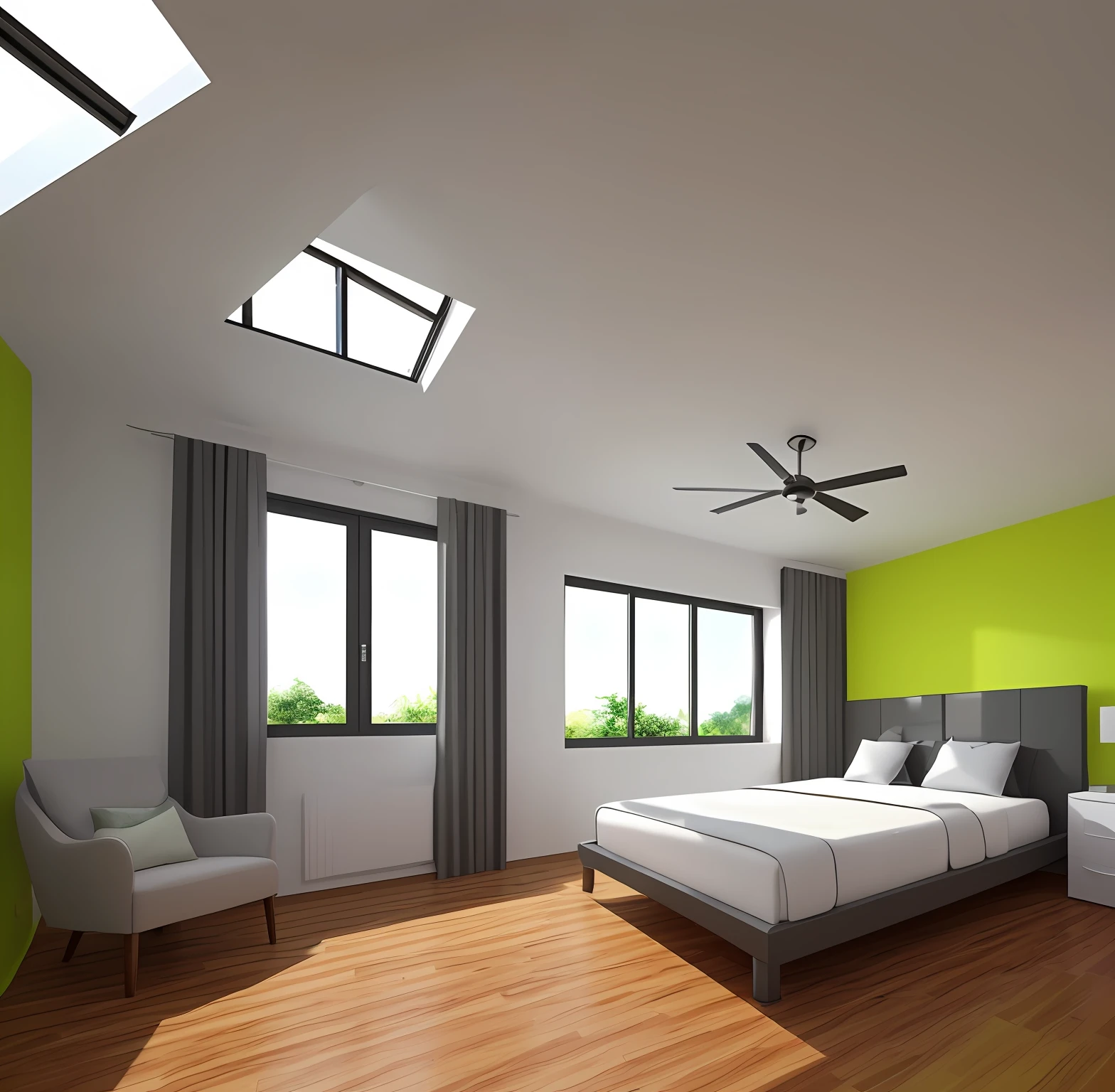 House inside vision up