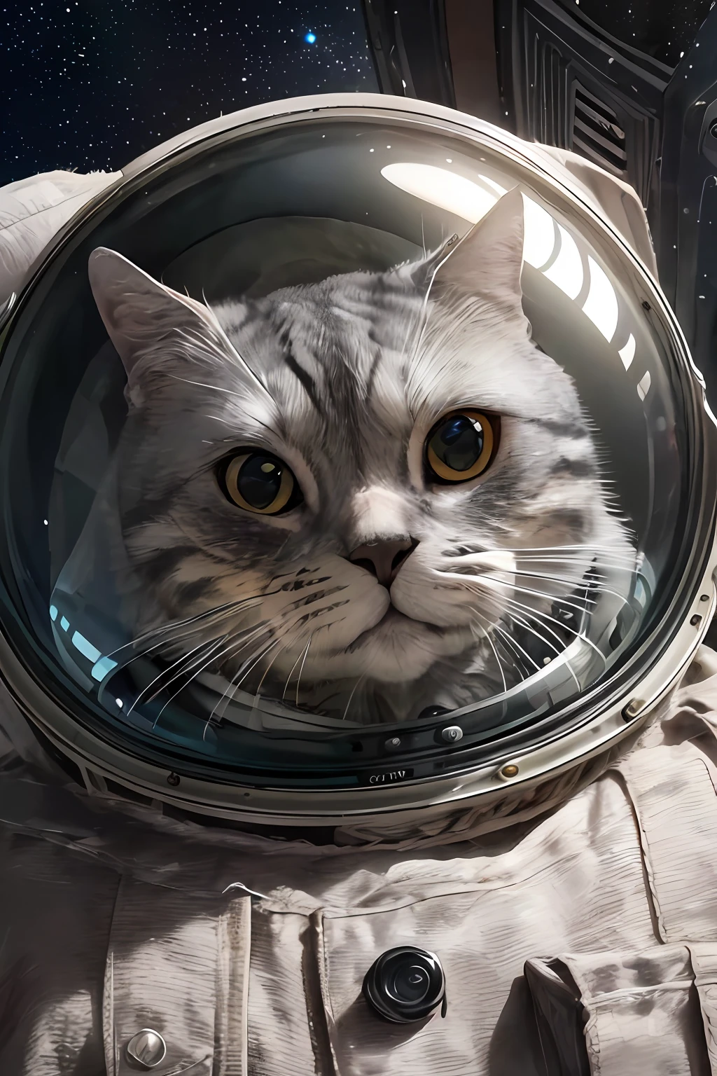 ((best quality)),((masterpiece)),(detailed),(realistic:1.4),ultra high res,Highly detailed,(raw photo:1.2),(photorealistic:1.4),Exceptional detail,dramatic lighting,highres,8k,absurdres,1cat,meloncat,((space helmet)),astronaut,flying cat,universe,aliens,alien space ship,spaceship light on cat,hand POV,earth,animal focus,animal,no humans,realistic,looking at viewer,