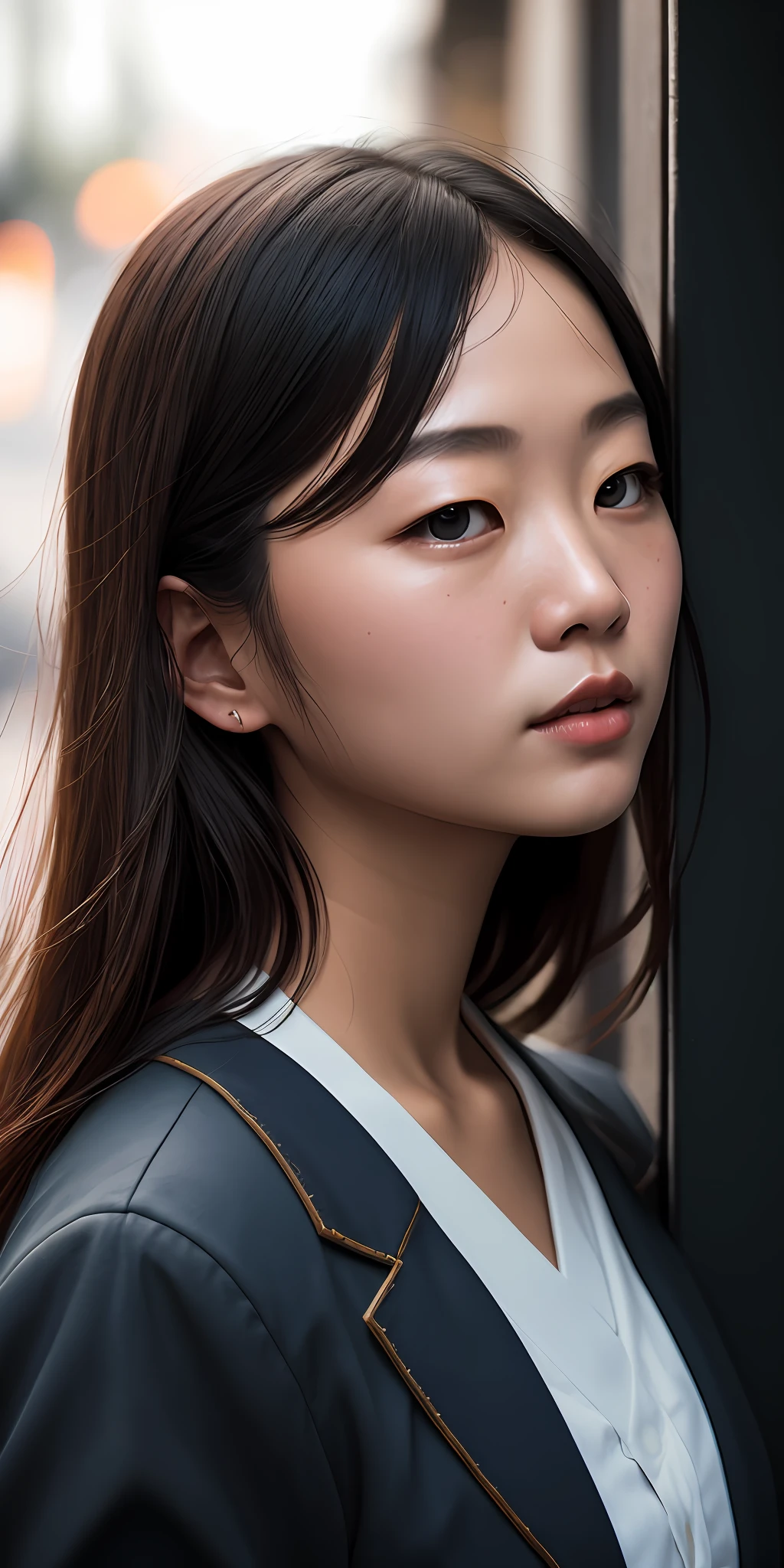 Three beautiful Japanese students，In sailor suit  （（slim，petite）），Photoreality，photore，tmasterpiece，hentail realism，hentail realism，Photoreality，hight contrast，The photorealistic digital art trend is detailed and realistic in Artstation 8k HD HD, A detailed, skin textures, ultra - detailed, realistic skin textures, armature, best qualtiy, 超A high resolution, (真实感:1.4),, A high resolution, A detailed, RAW photogr, sharp, by lee jeffries nikon d850 film stock photograph 4 kodak portra 400 camera f1.6 Lens, rich colors, ultra-realistic realistic textures, dramatic lighting, unrealengine artstation cinestill 800 trends，