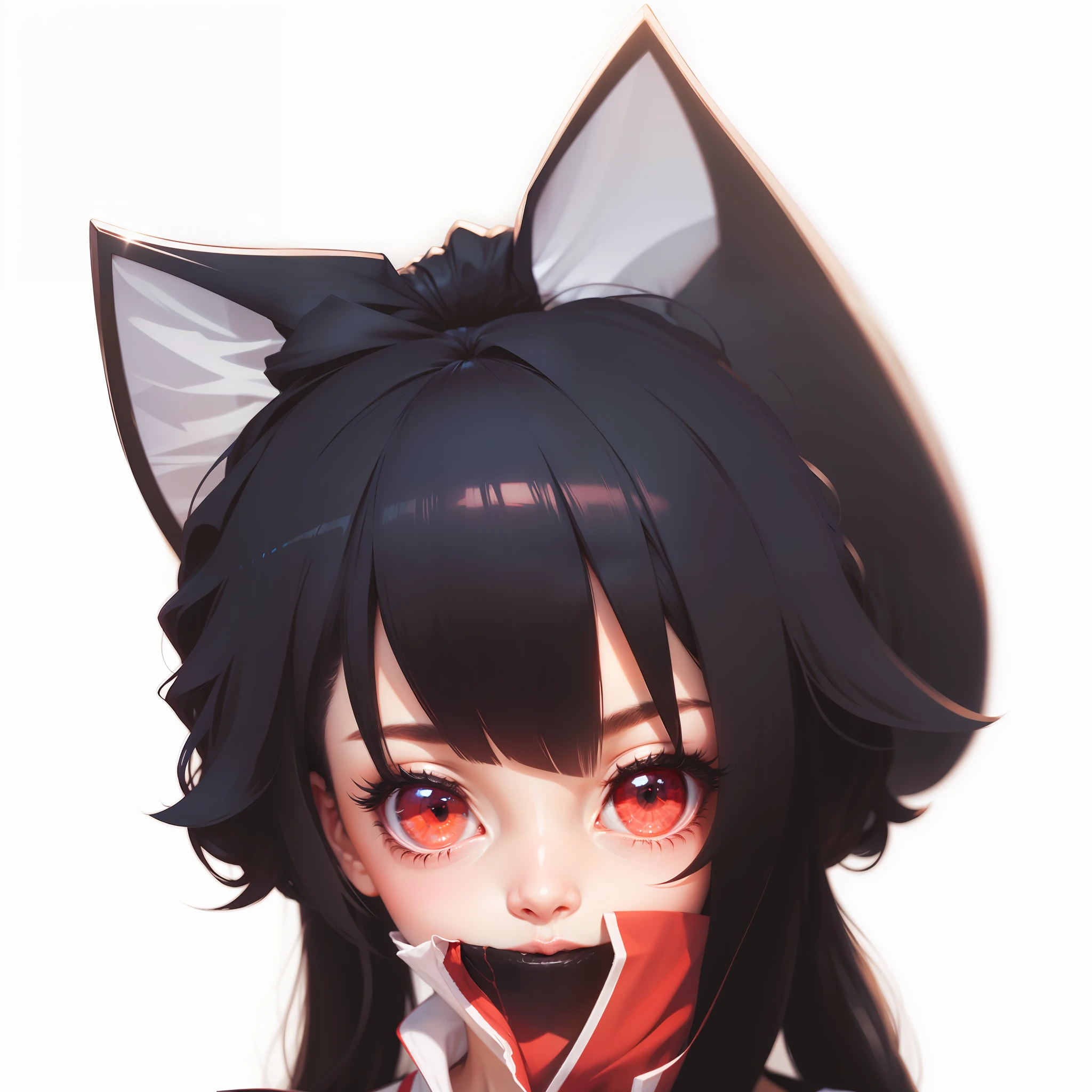 realisticlying，1girl，Nero，red color eyes，glowing light eyes，Cut the top，a skirt，parted lip，Be red in the face，the night，fresh flowers，suns，rays of sunshine，teens girl