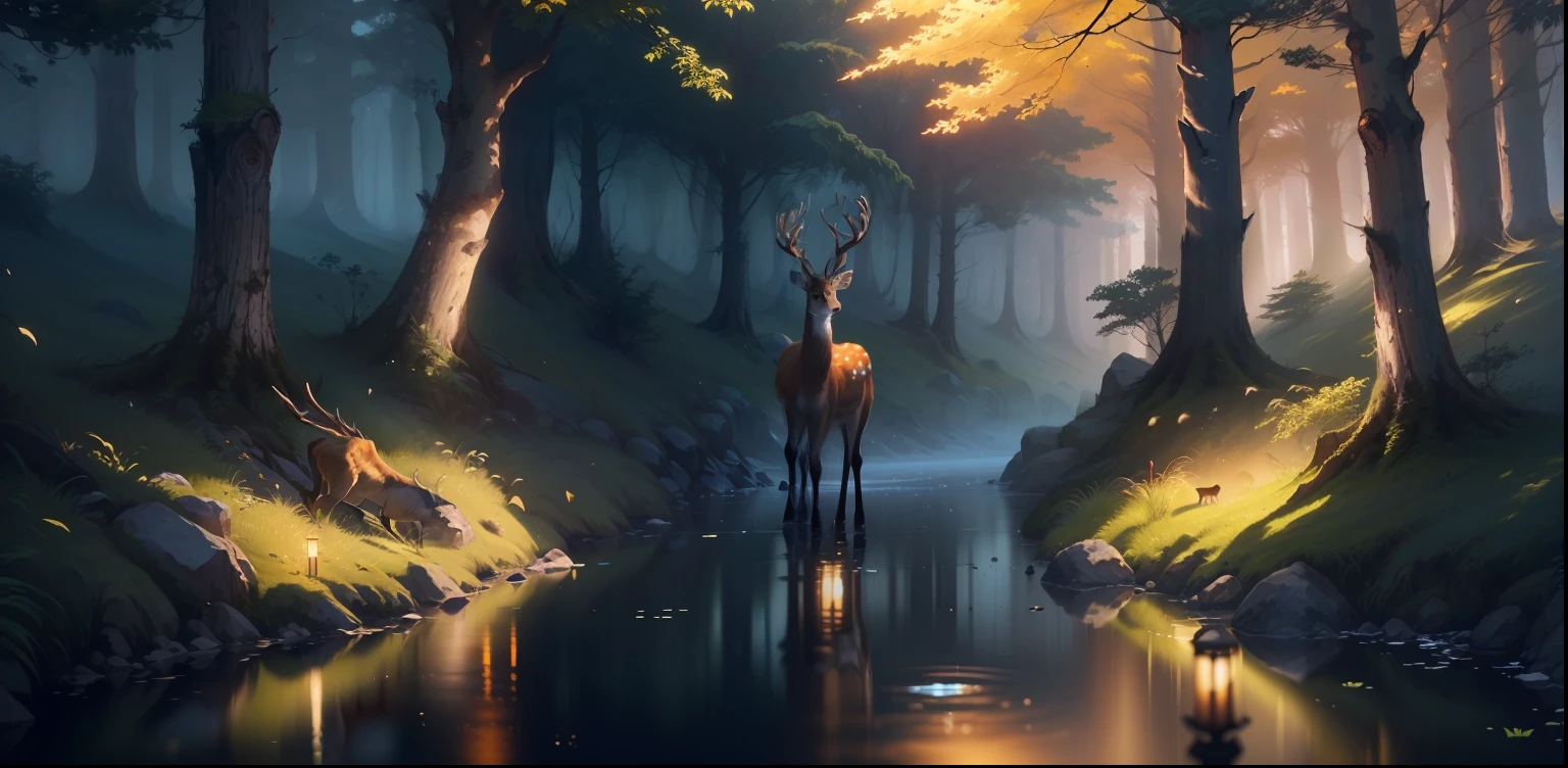 See deer when the forest is deep
