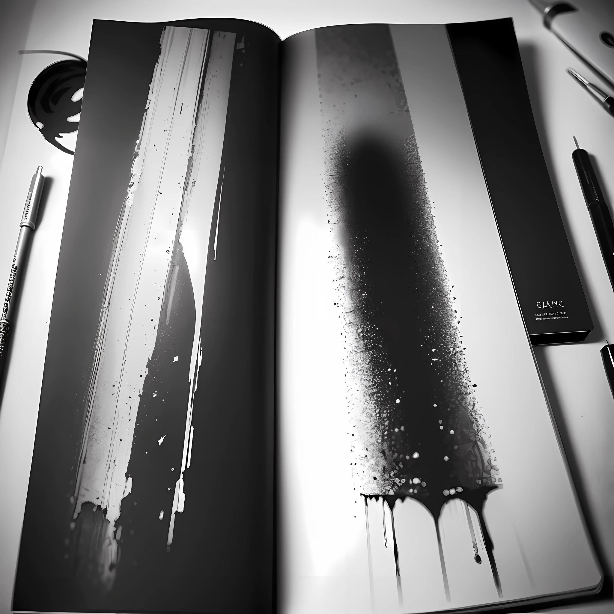 Black and white，sketchbooks