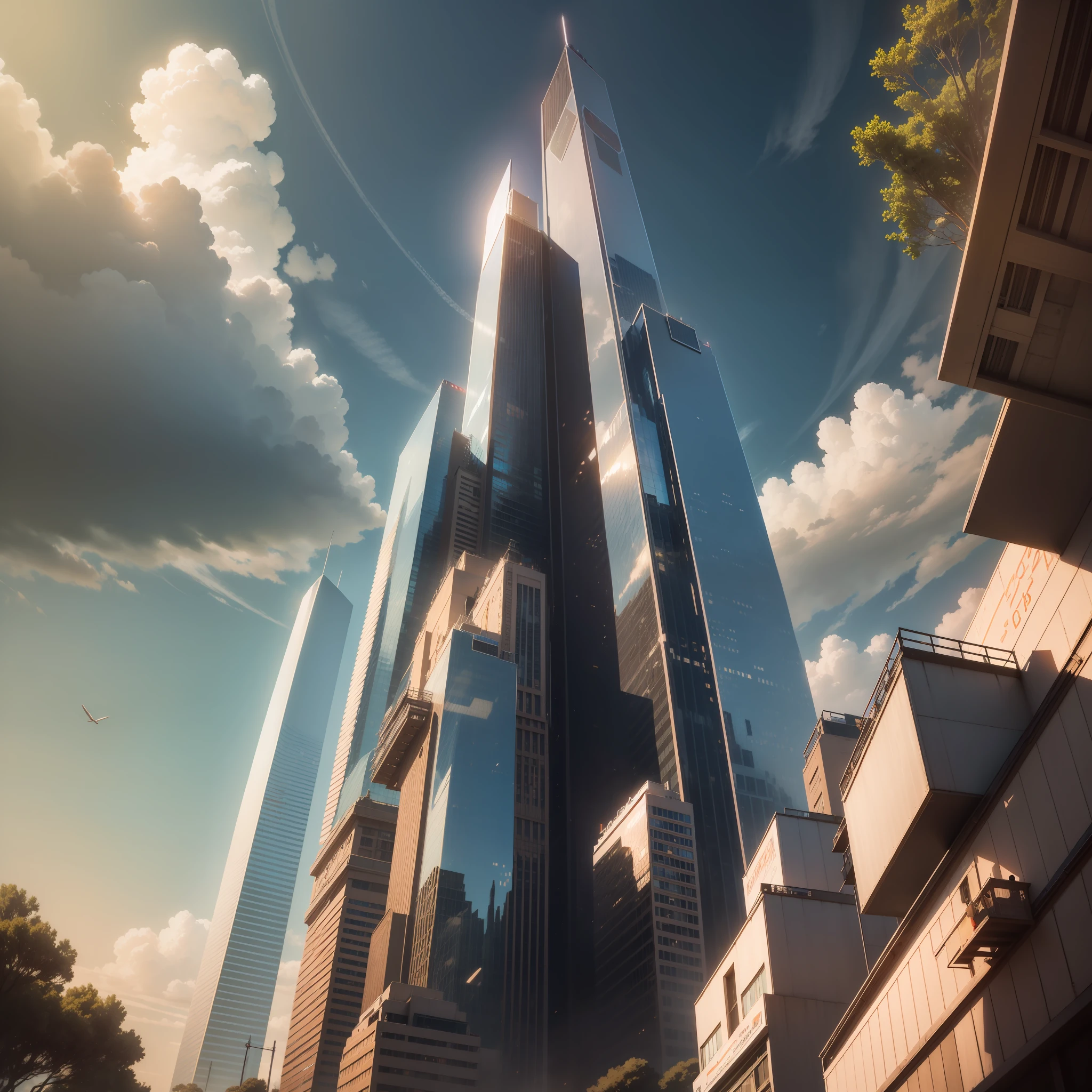 cyberpunked Epcot skyscraper SF top-quality masterpiece 超A high resolution dream