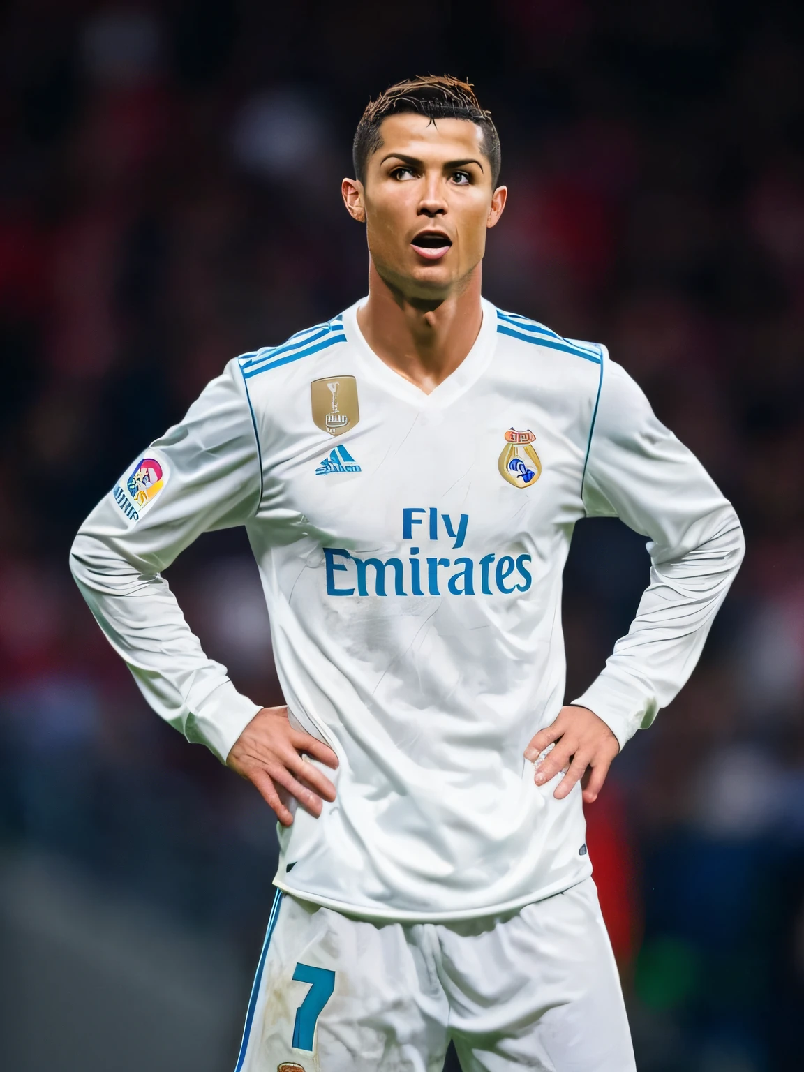 Footballer with hands on his hips, Footballer Cristiano Ronaldo, Cristiano Ronaldo, Portrait of Cristiano Ronaldo, 😃😀😄☺🙃😉😗, Ronaldo Luis Nazario of Lima, Ronaldo phenomenon, Cristiano Ronaldo as Batman, ERU, Scott Boncritiano, 🚀🚀🚀, looking threatening, real ungine, the best ever