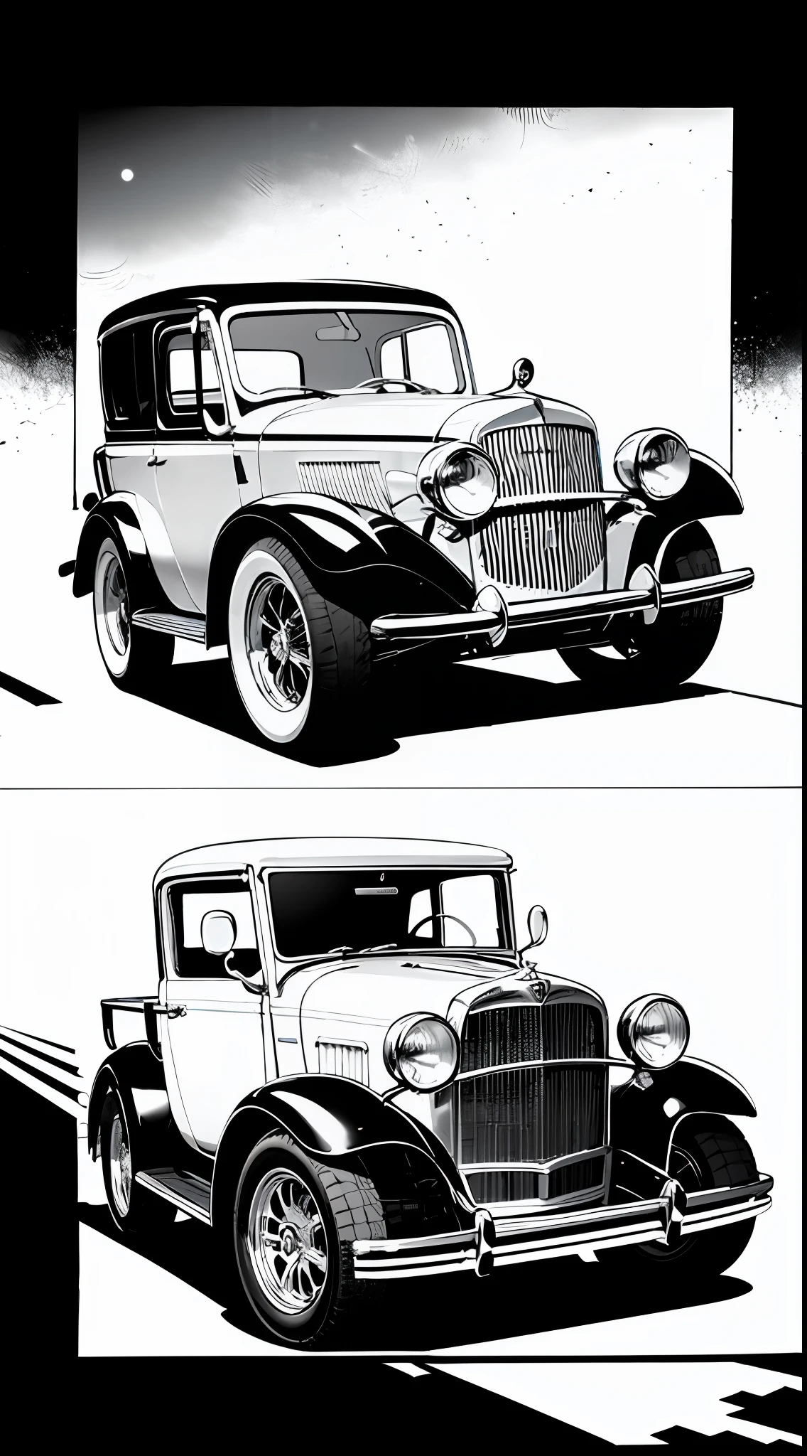 Obra-prima, Melhor Qualidade, carro, linha de Desenho Fundo, Linha de Arte, monocromatic,