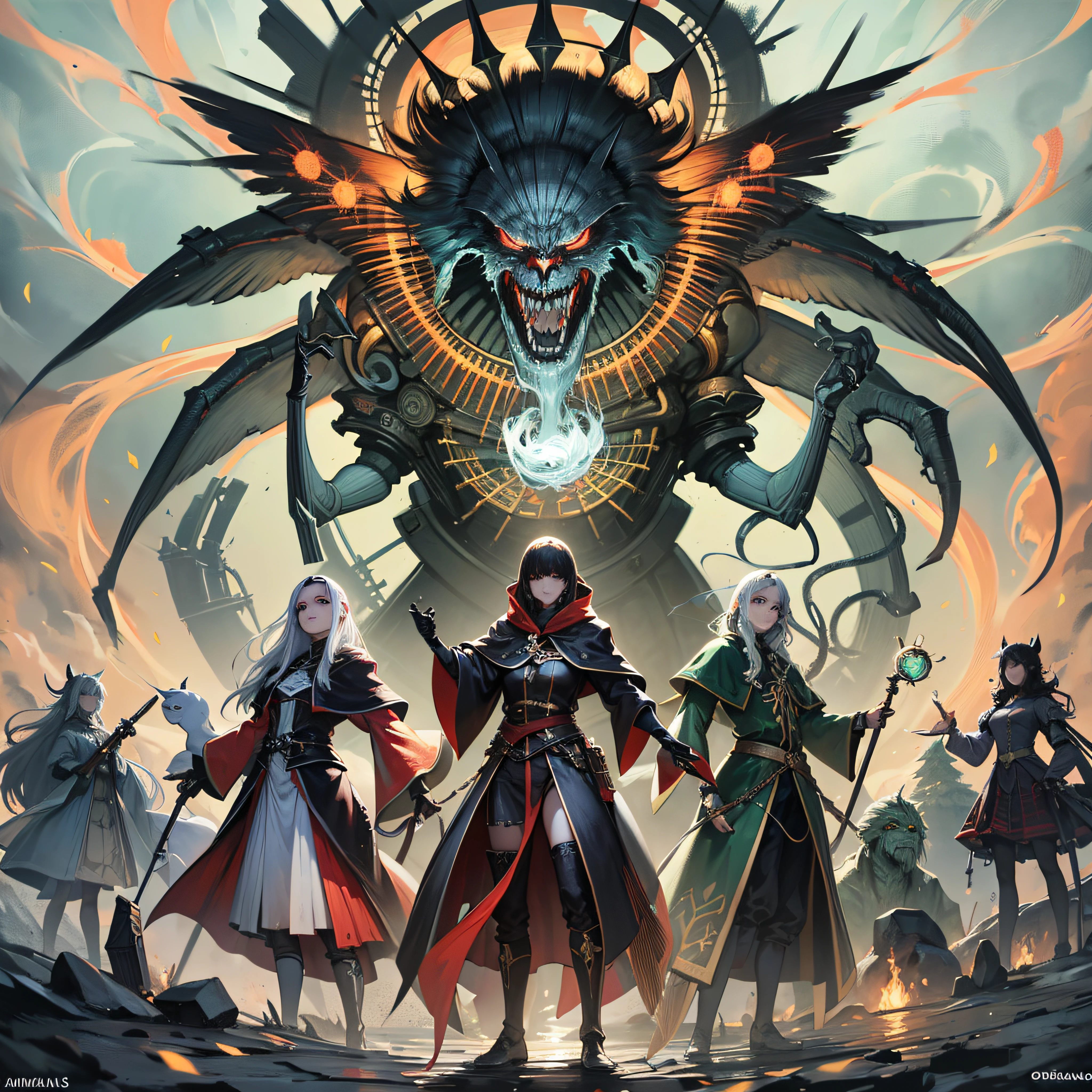 Devoradores de Almas, servos leais do Necromante, abominable creatures created through his dark magic. They fed on the vital energy of the victims, sugando suas almas e deixando apenas cascas vazias. His presence was a constant threat, spreading terror and desolation wherever they went. O controle do Necromante sobre essas criaturas sombrias era a fonte de seu poder, allowing him to extend his influence over the kingdom of Varnathia. --auto --s2