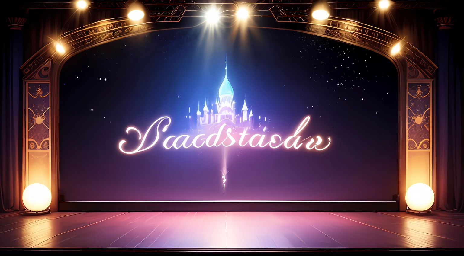 Stage background，dream magical，Graduation party --auto