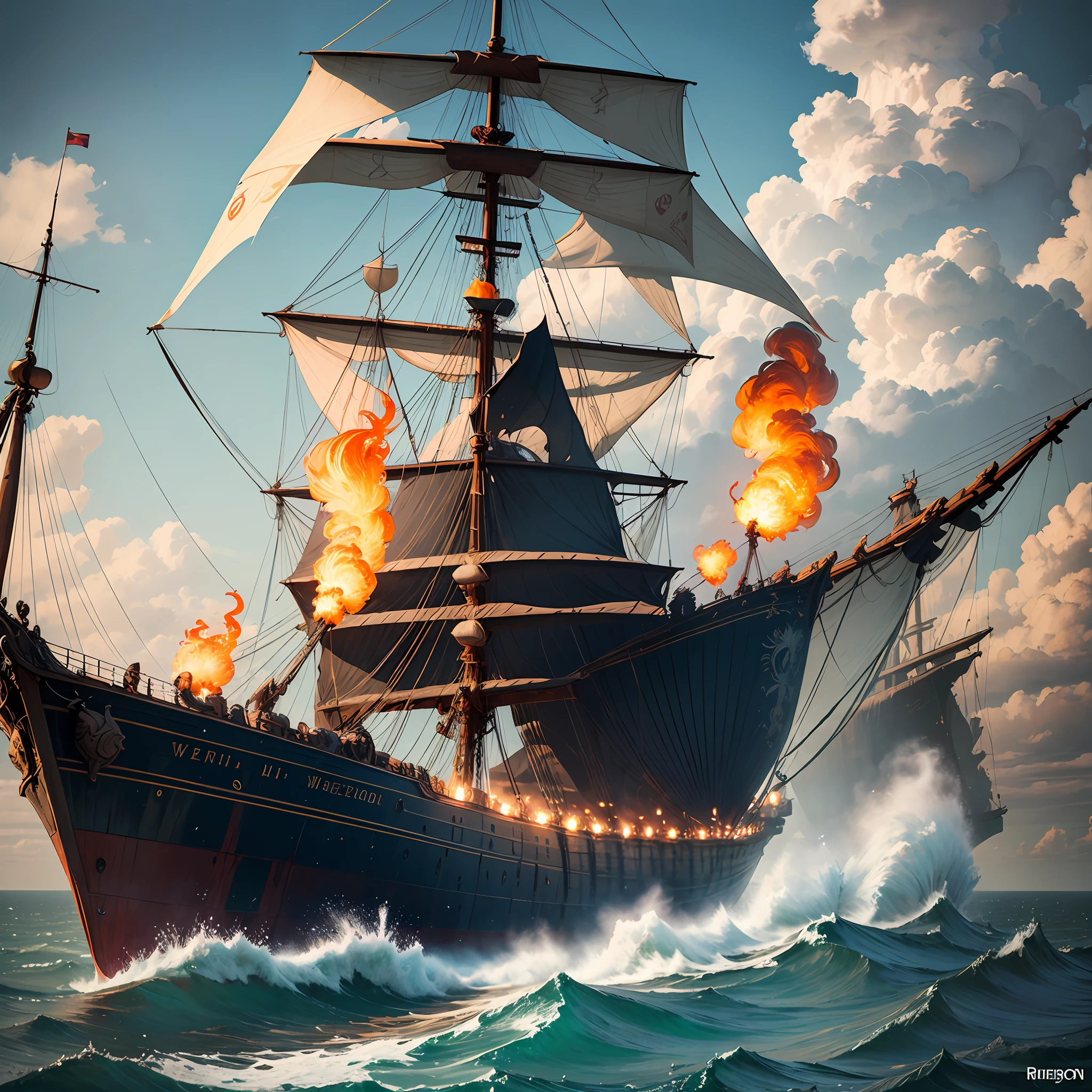 Rhaegon spitting fire on ships from the bay of westeros --auto