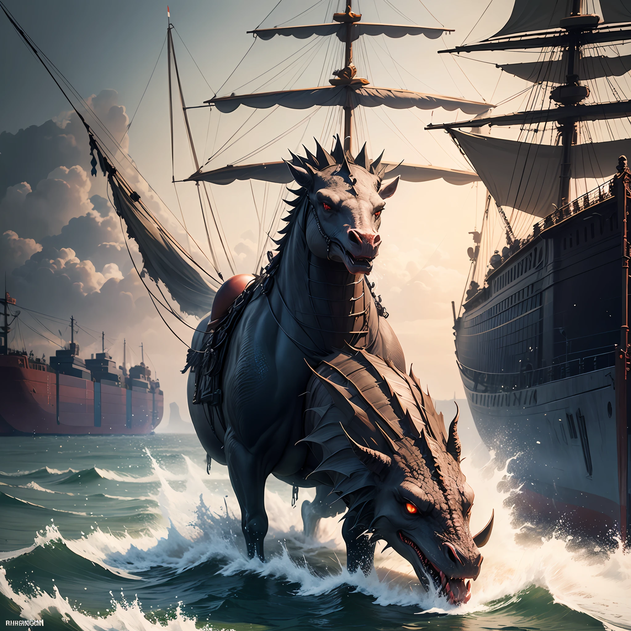 Rhaegon spitting fire on ships from the bay of westeros --auto