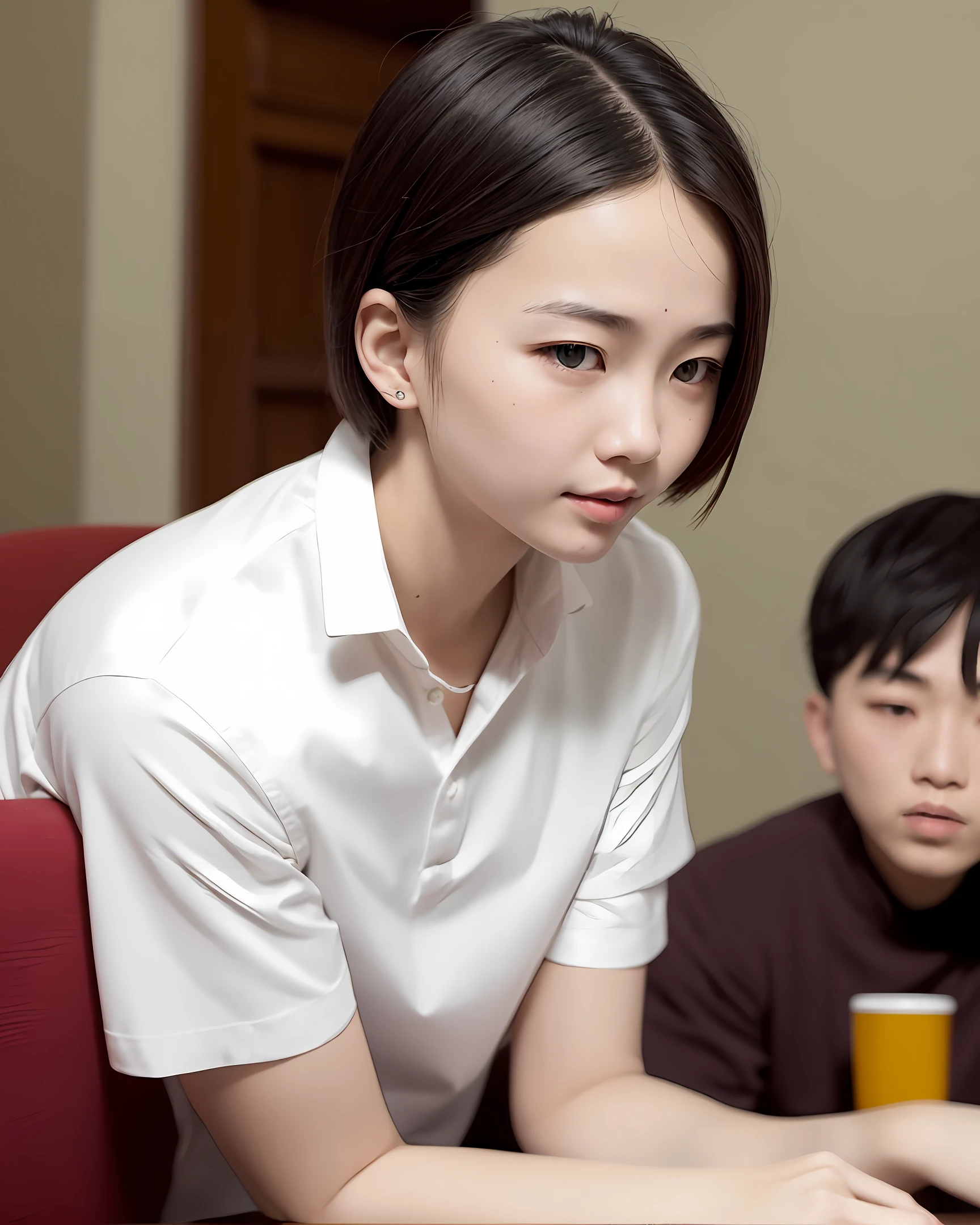 Fair and elegant girl,Call the boy "senior"。The senior wears a white shirt,The skin is long on the other side of the table,Ninety degree corners,There was a pair of young boys sitting、Female summer silhouette
The color is ripe wheat,Focus on explaining the procedures in the textbook to the students,Frontal horn Zhang Manjuan
A small lock of short hair trembled slightly。
The voice of the senior continued to echo in the lounge,and the junior's vague response。When you look up again,I found,The girl's eyes had long since left the paper and the text, with a faint smile,Like sunlight through blinds,Slipped quietly over the boy's plump forehead,Moderate nose bridge,upturned corners of the mouth,Gently resting on his chin。
It was a hot afternoon,Originally annoying。Sin embargo,In a flash,cause
For reading a beautiful one、Silhouette of summer,Feel pure。
Look away,Can't help but smile。