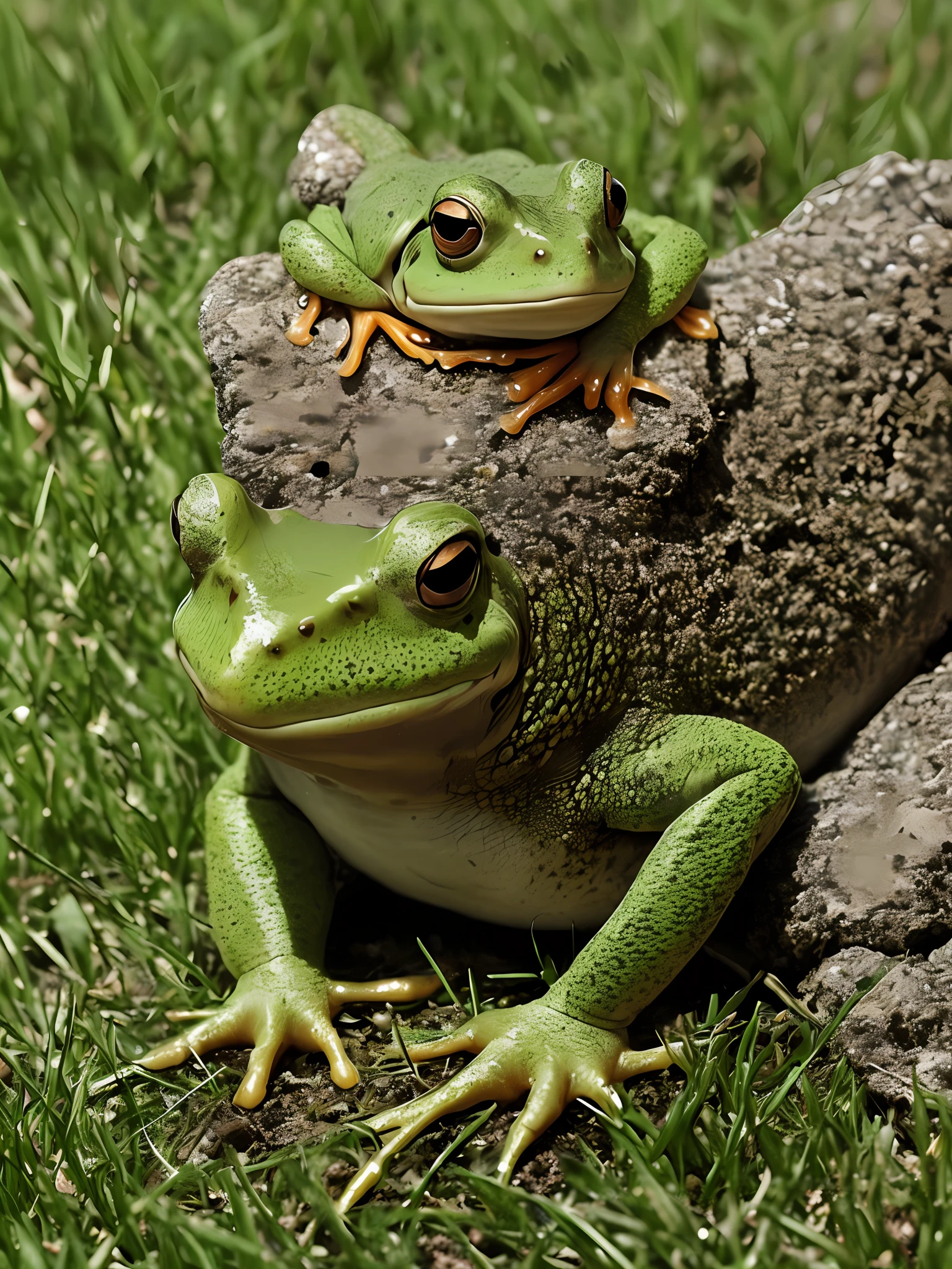 Samurai frog