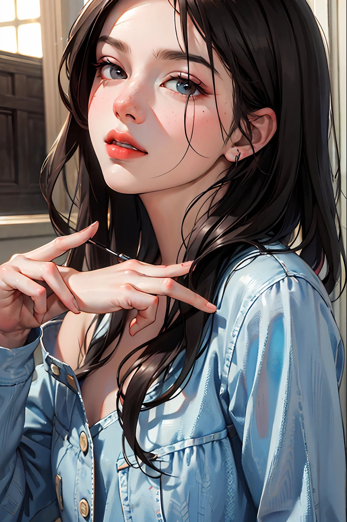 (masterpiece:1.2, best quality), (very detailed face, real pictures, realistic skin, realistic body, complex details), solo, 1milf, casual,