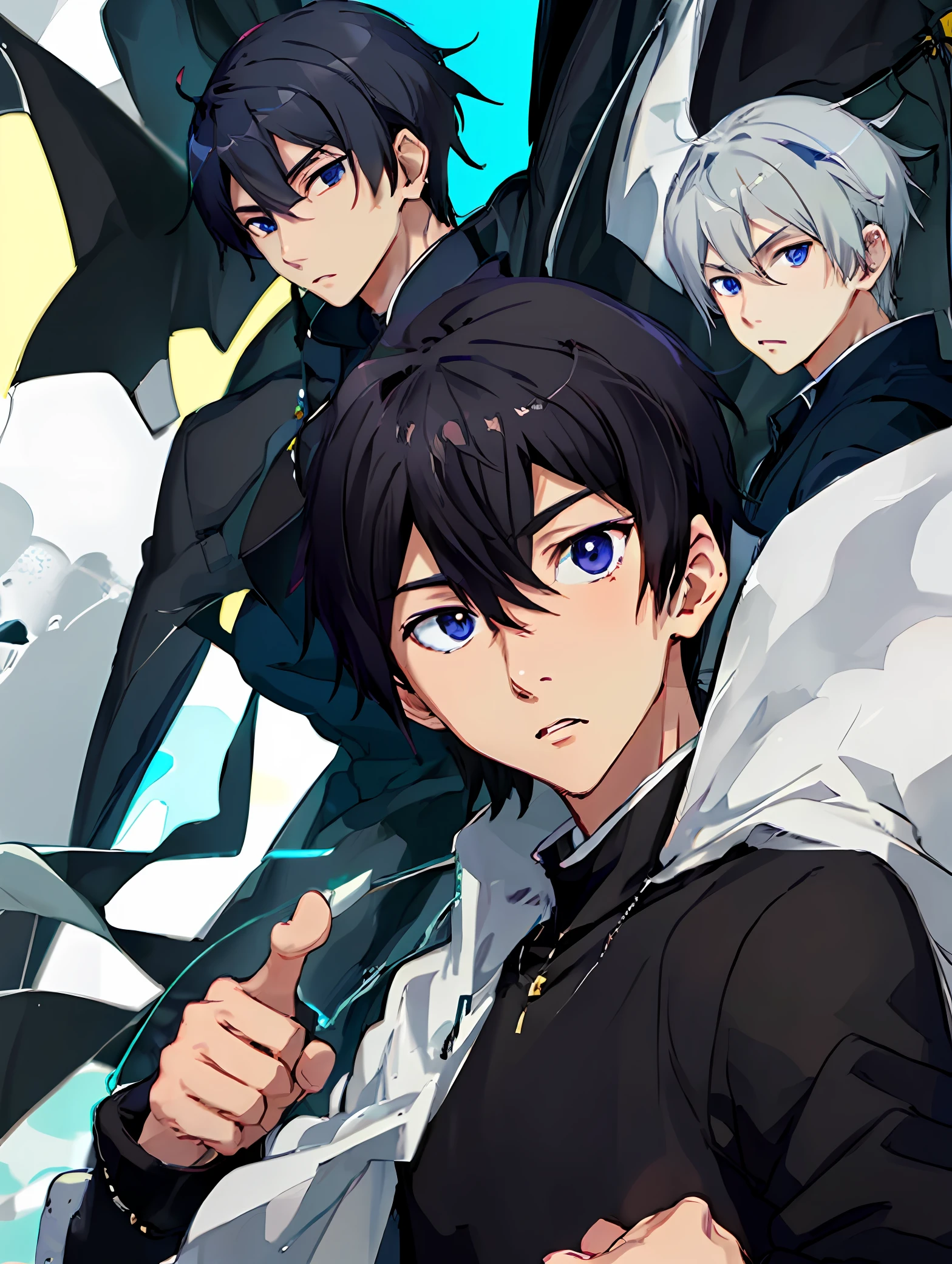 Boy anime avatar domineering。