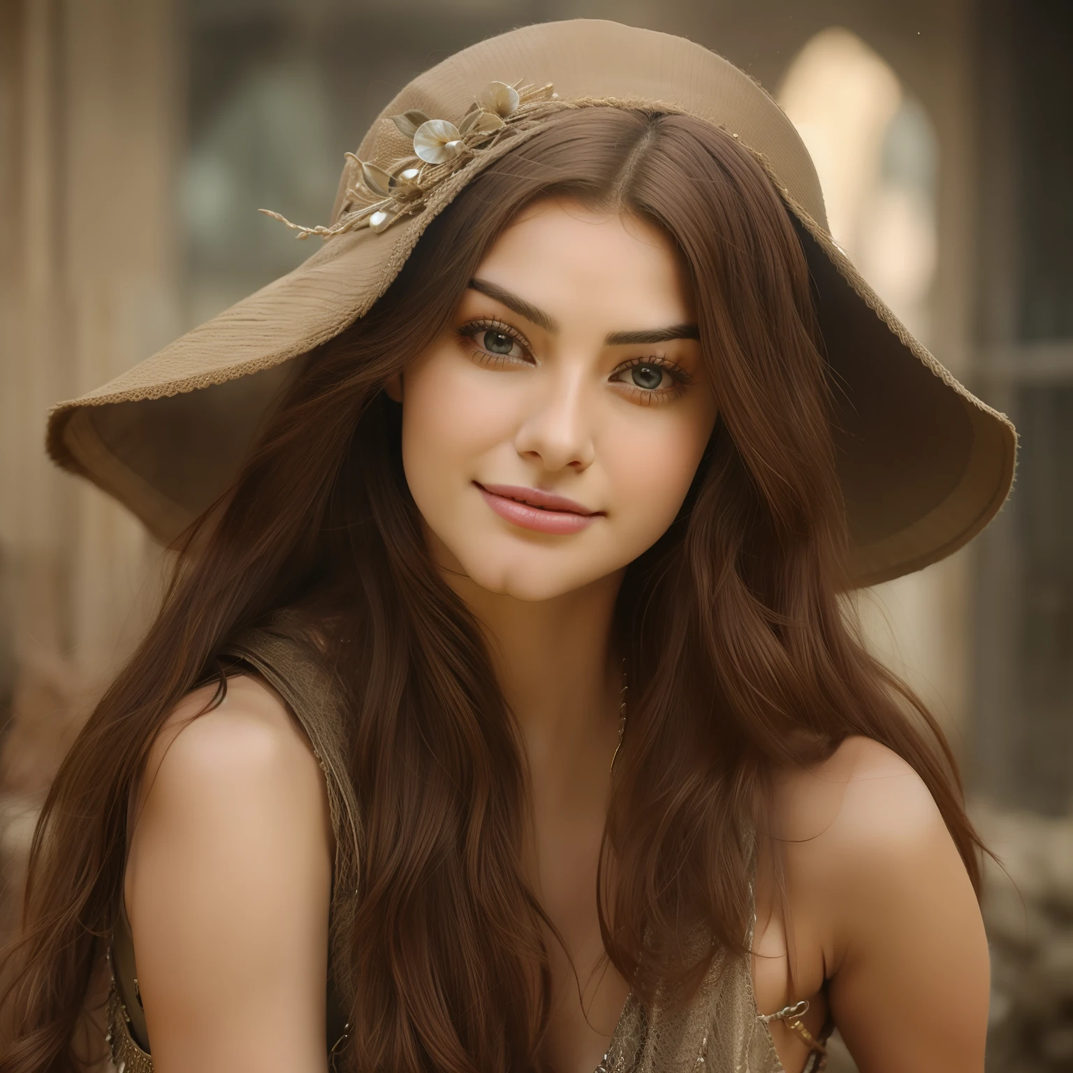A closeup of a woman with long hair smiling for the camera, Maya Ali sorceress, very beautiful girl, beautiful beautiful, Maya Ali wind sorceress, Maya Ali Mage, Maya Ali sorceress, beautiful girl, she is about 1 6 years old, with cute - thin - face, Maya Ali, cute cute, actress, Yamy Yamy, in the 4k amusement park