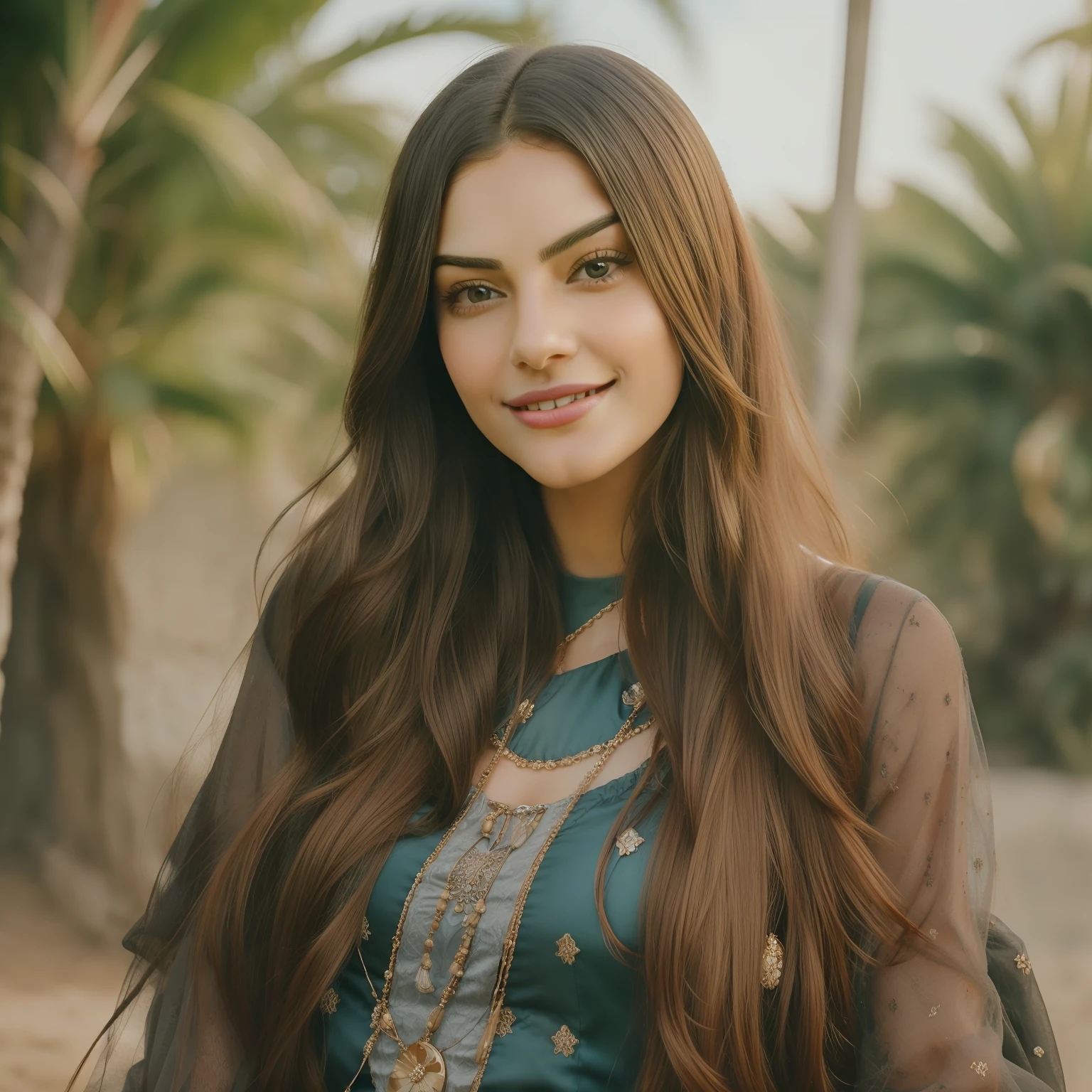 A closeup of a woman with long hair smiling for the camera, Maya Ali sorceress, very beautiful girl, beautiful beautiful, Maya Ali wind sorceress, Maya Ali Mage, Maya Ali sorceress, beautiful girl, she is about 1 , with cute - thin - face, Maya Ali, cute cute, actress, Yamy Yamy, in real reality amusement park