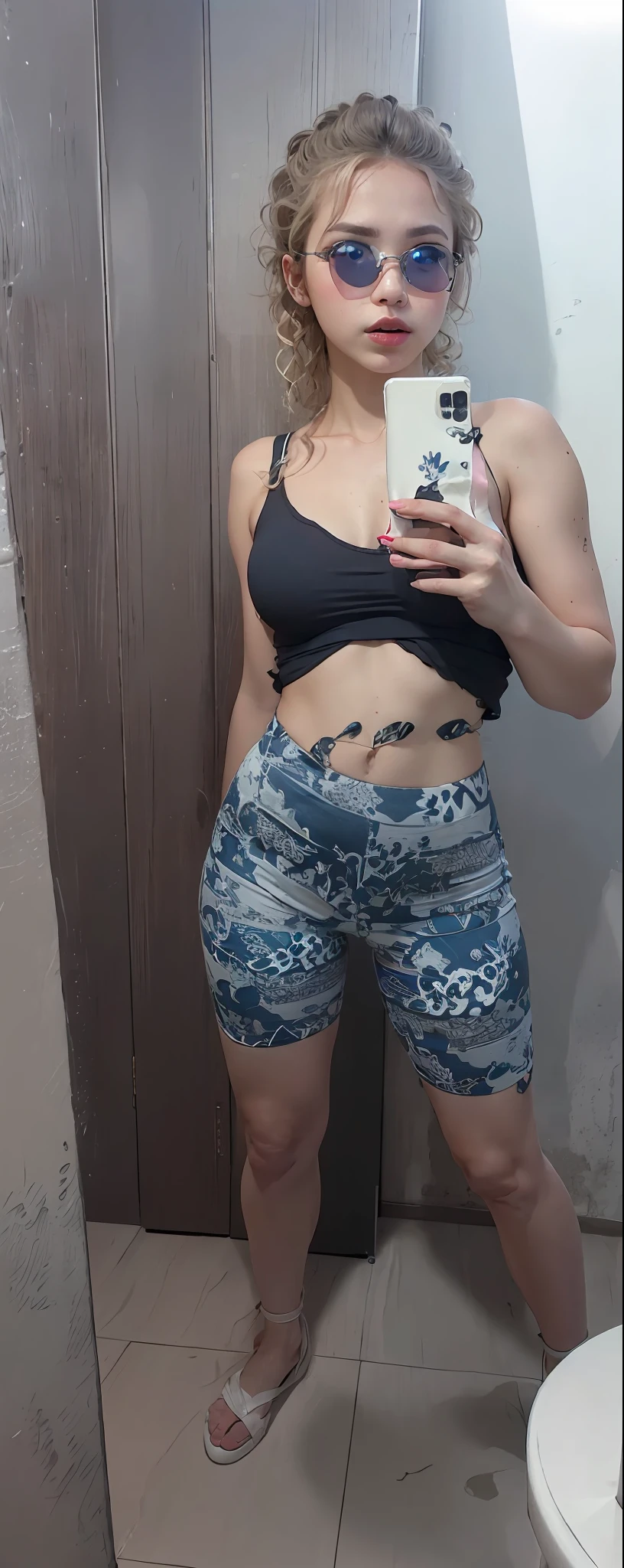 Aggressive burglar man with her,Mini white skirt in the wind,40k, photography, masterpiece, best quality, dark gray background, behind, sfw, (1girl blue eyes and blonde hair soon curly), ass until waiting wearing, (semi shirt aberta_outfit: 1.3), (pink outfit: 1.3).