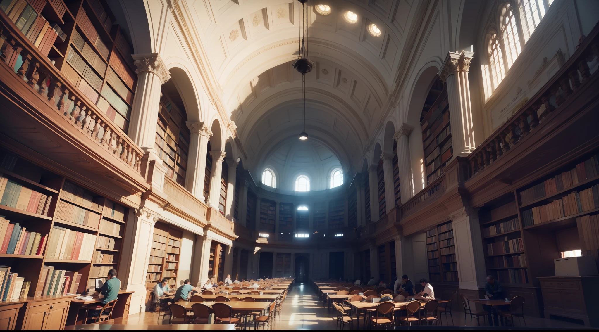 Biblioteca grande, alta resolução