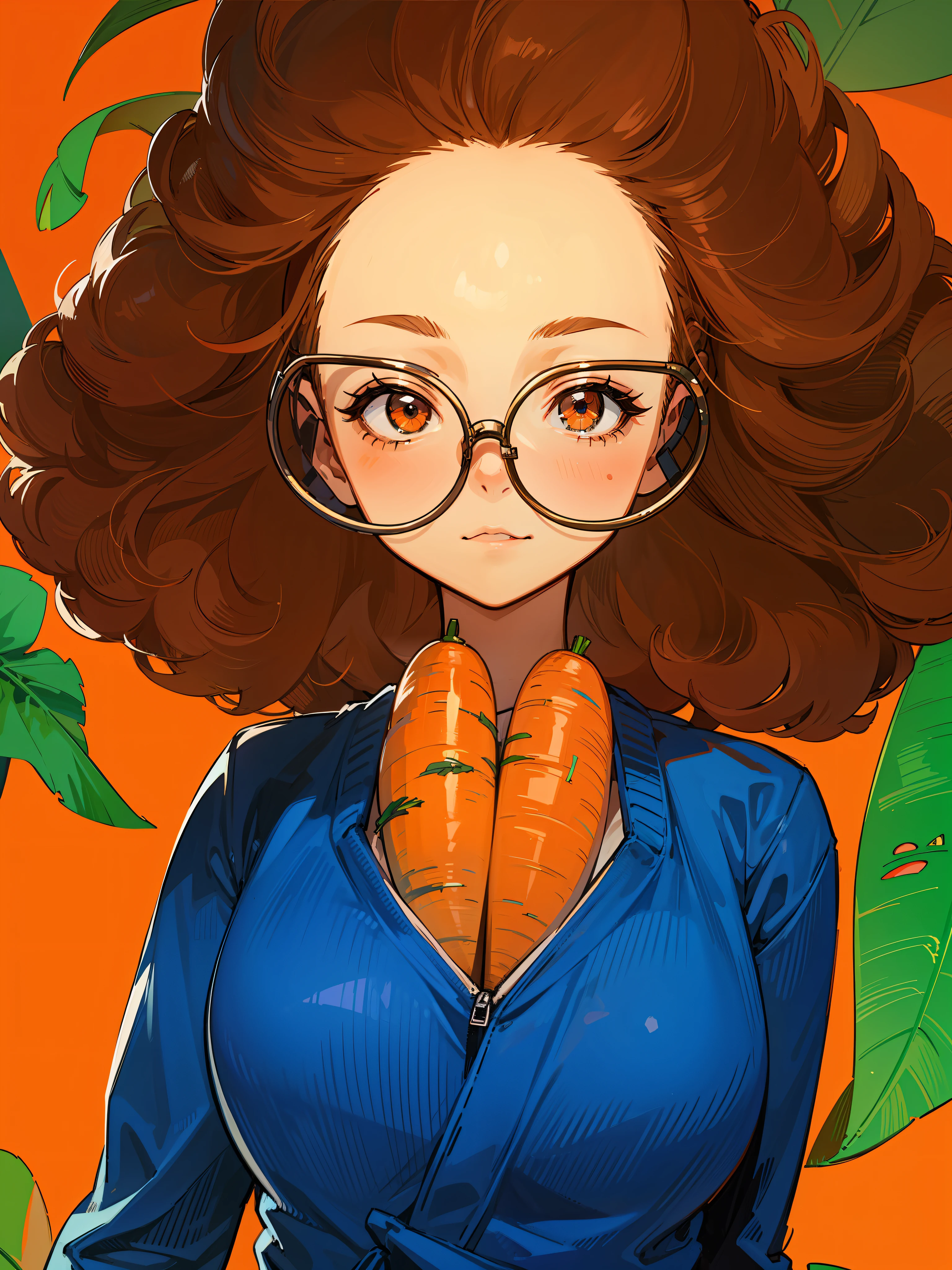 masutepiece, ultra-quality, Super Detail, Perfect drawing,darkskin、carrots
