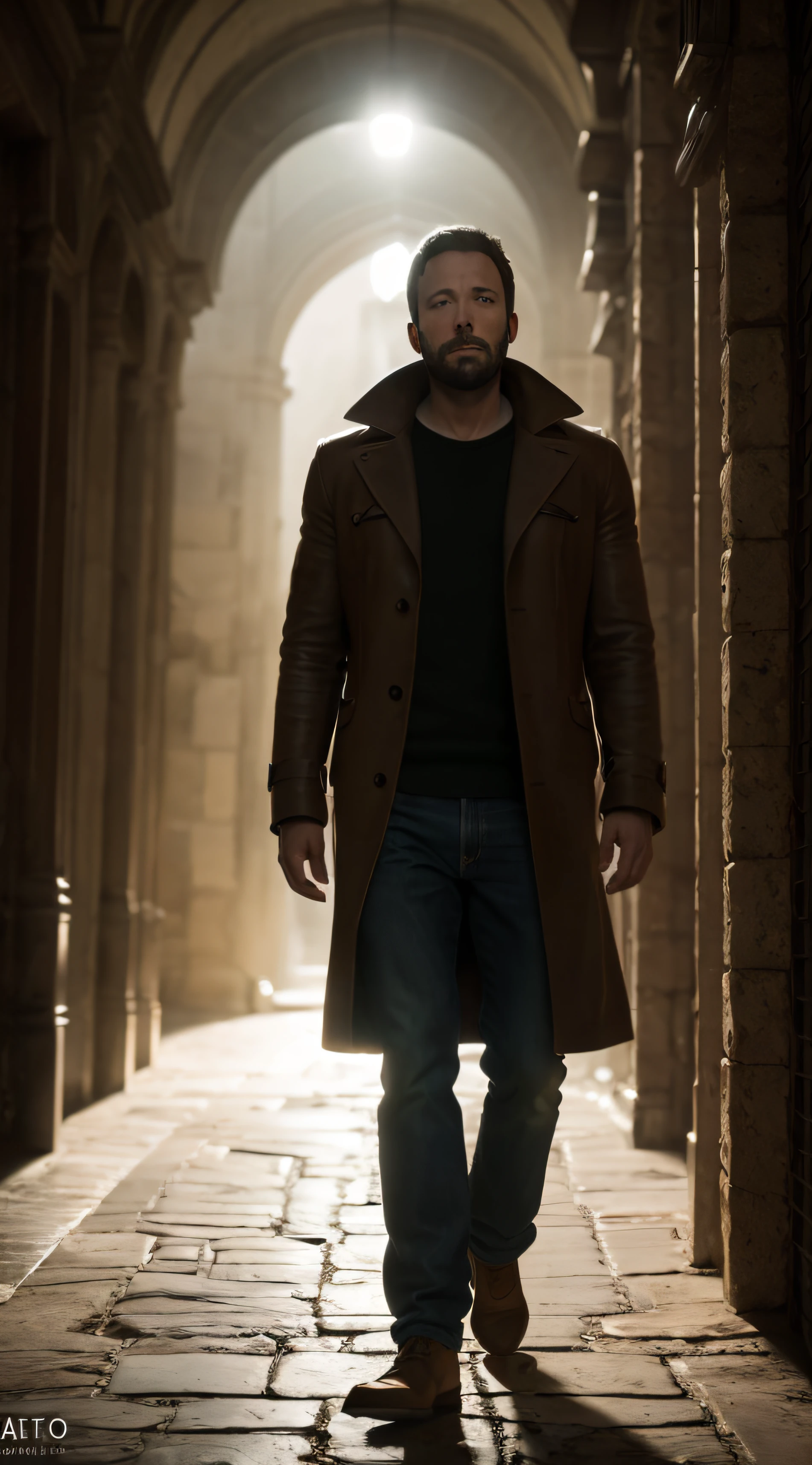 BEN AFFLECK, melhor qualidade, 500px, CGSetnation, 8k, Foto RAW de (fofo: 1.2) Rei Humano, usar coroa do rei, Armadura do Rei, 40 anos, barba, em castelo, corpo inteiro, luz ambiente, luz de fundo, volumeric lighting, Realistic, realistic lighting, Cinematic lighting, profundidade de campo, foco nítido, (alto contraste: 1.2), (filmic grain) --auto