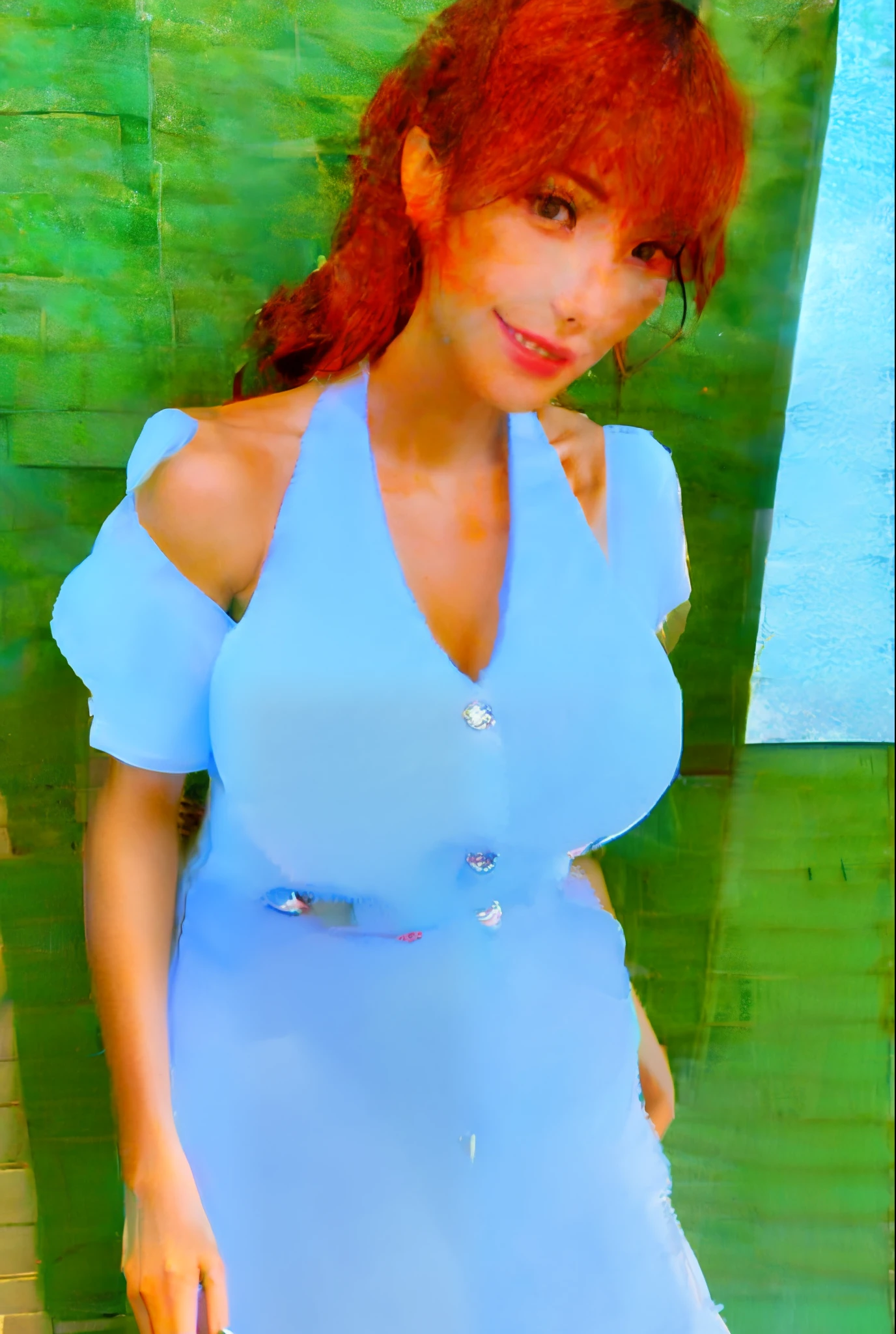 Big breasted beauty,The kinky is exposed