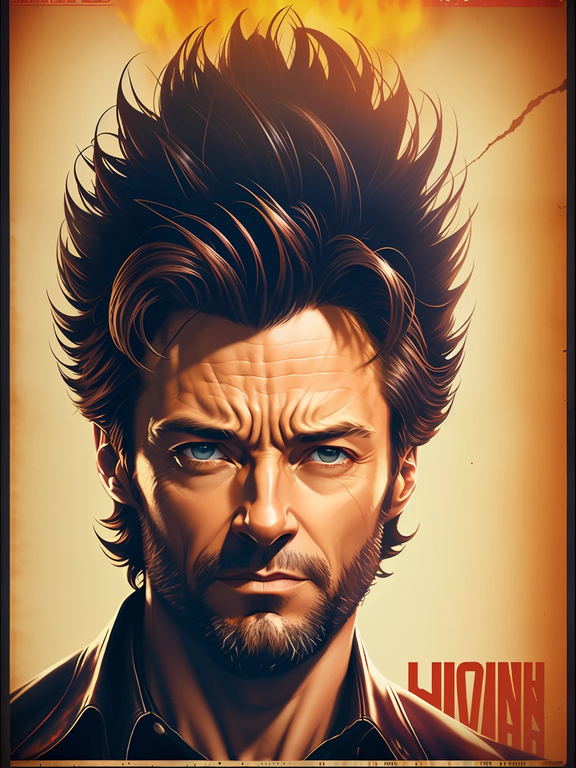 Hugh Jackman as wolverine, vhs effect, (poster:1.6), poster on wall, nostalgia, movie poster, portrait, close up
(skin texture), intricately detailed, fine details, hyperdetailed, raytracing, subsurface scattering, diffused soft lighting, shallow depth of field, by (Oliver Wetter)