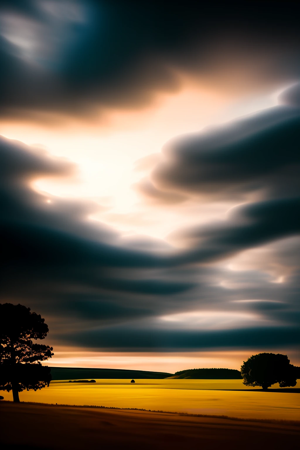 Atmospheric scenes related to time and existence