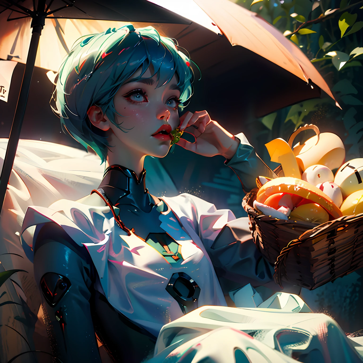 Rei Ayanami eats --auto