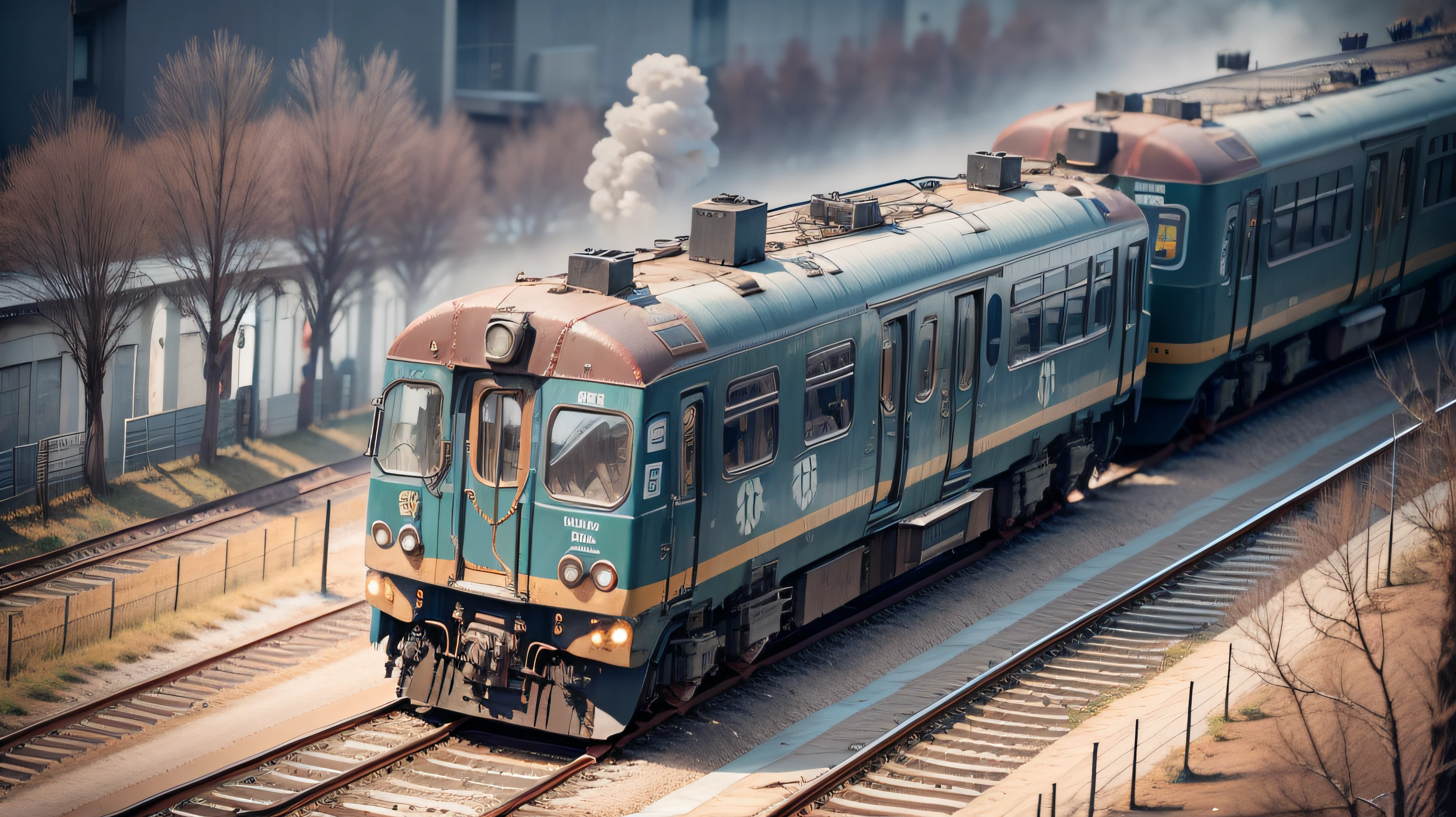 Muskete-punk AI,freeway,Trains Ultra high resolution